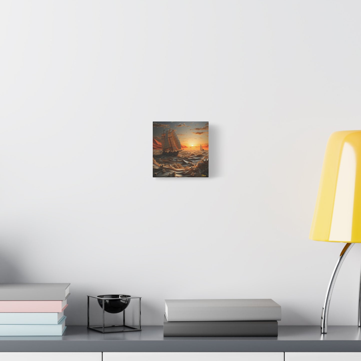 Into The Sunset Series Print #5 - Streched Matte Canvas Print, 1.25" Thick