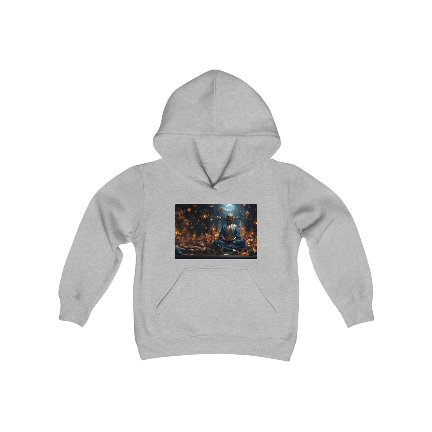 Ascending Buddah Series Print #1 Youth Heavy Blend Hooded Sweatshirt