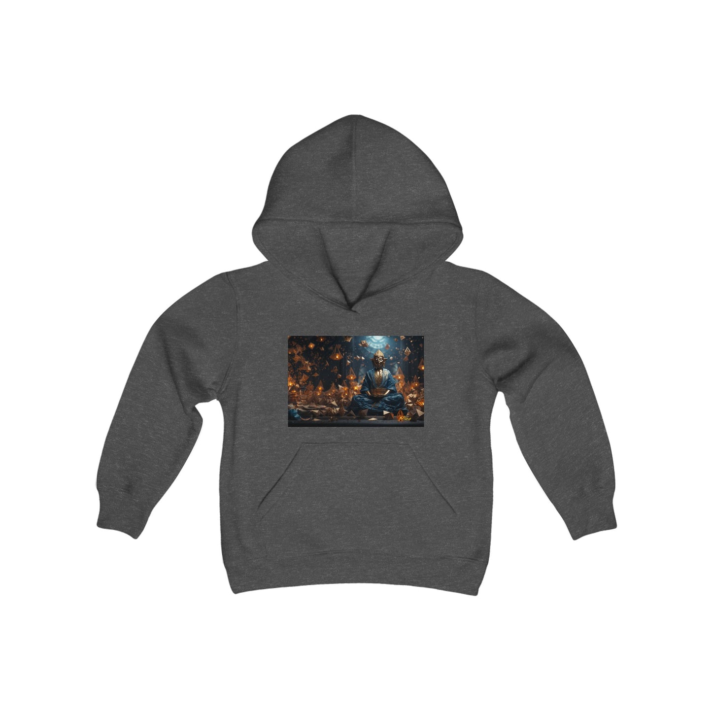 Ascending Buddah Series Print #1 Youth Heavy Blend Hooded Sweatshirt