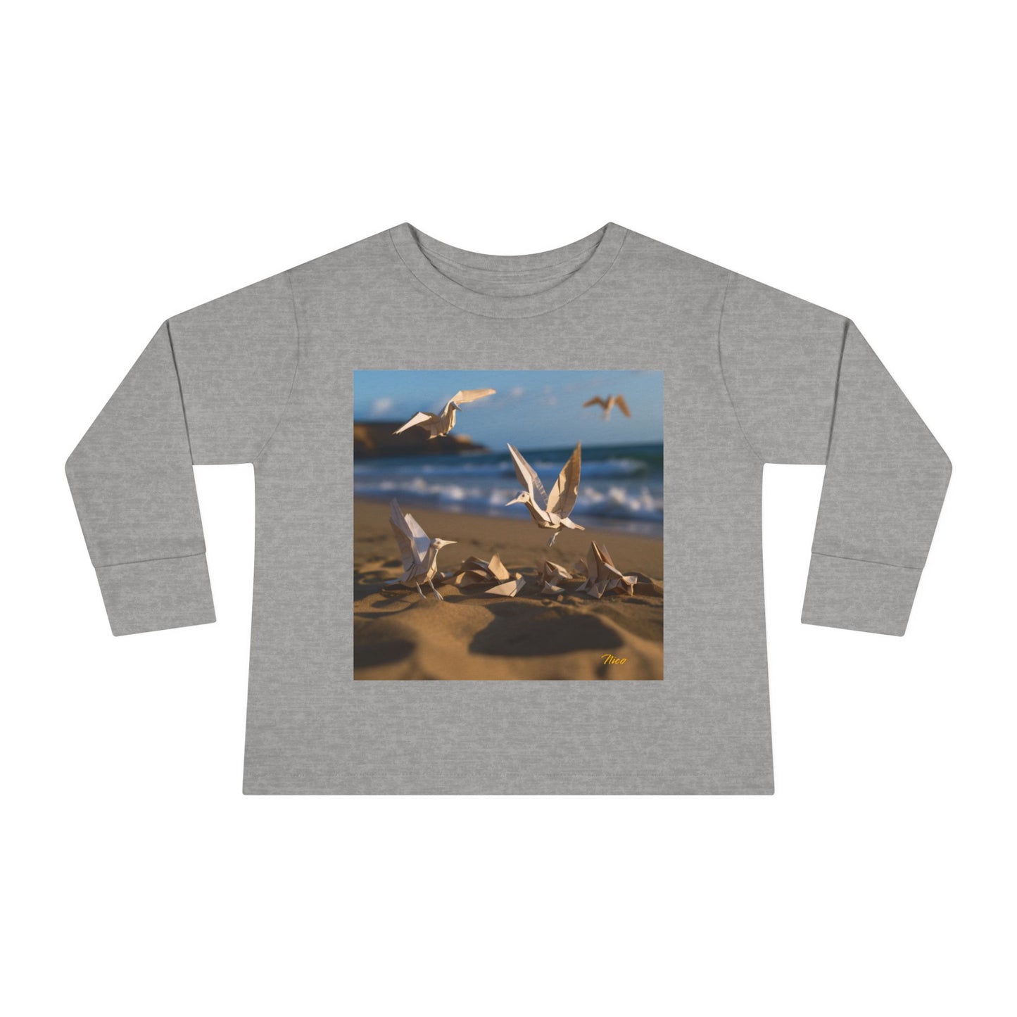 By The Seaside Series Print #7 Toddler Long Sleeve Tee