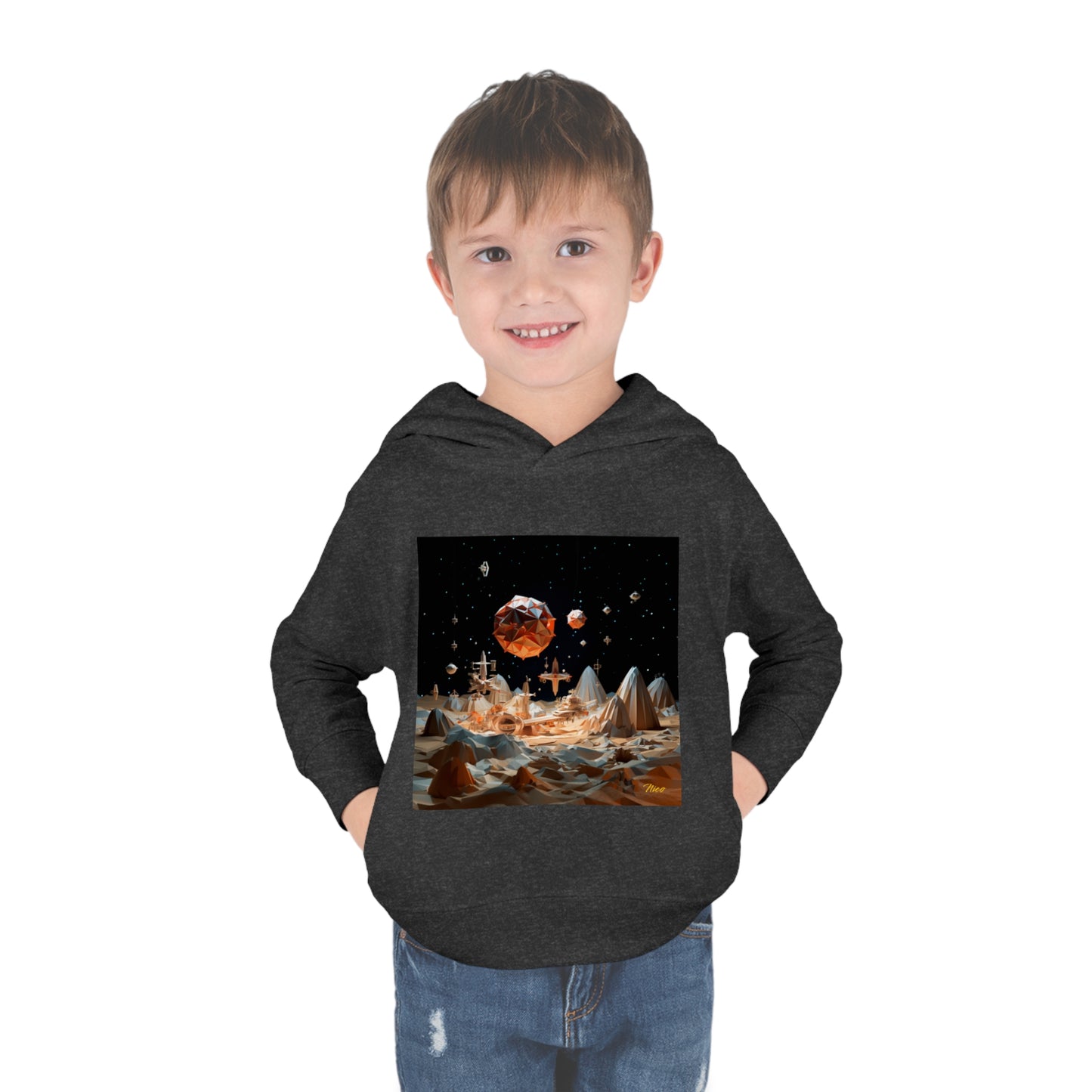 Elons' Dream Series Print #7 Toddler Pullover Fleece Hoodie