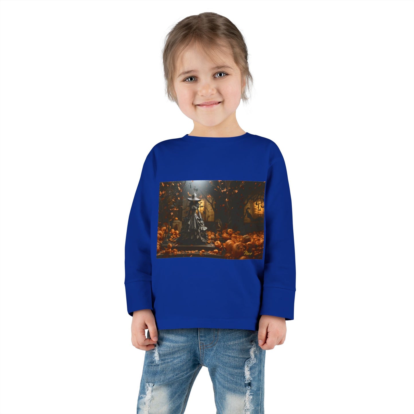 Halloween 2024 Series Print #10 Toddler Long Sleeve Tee