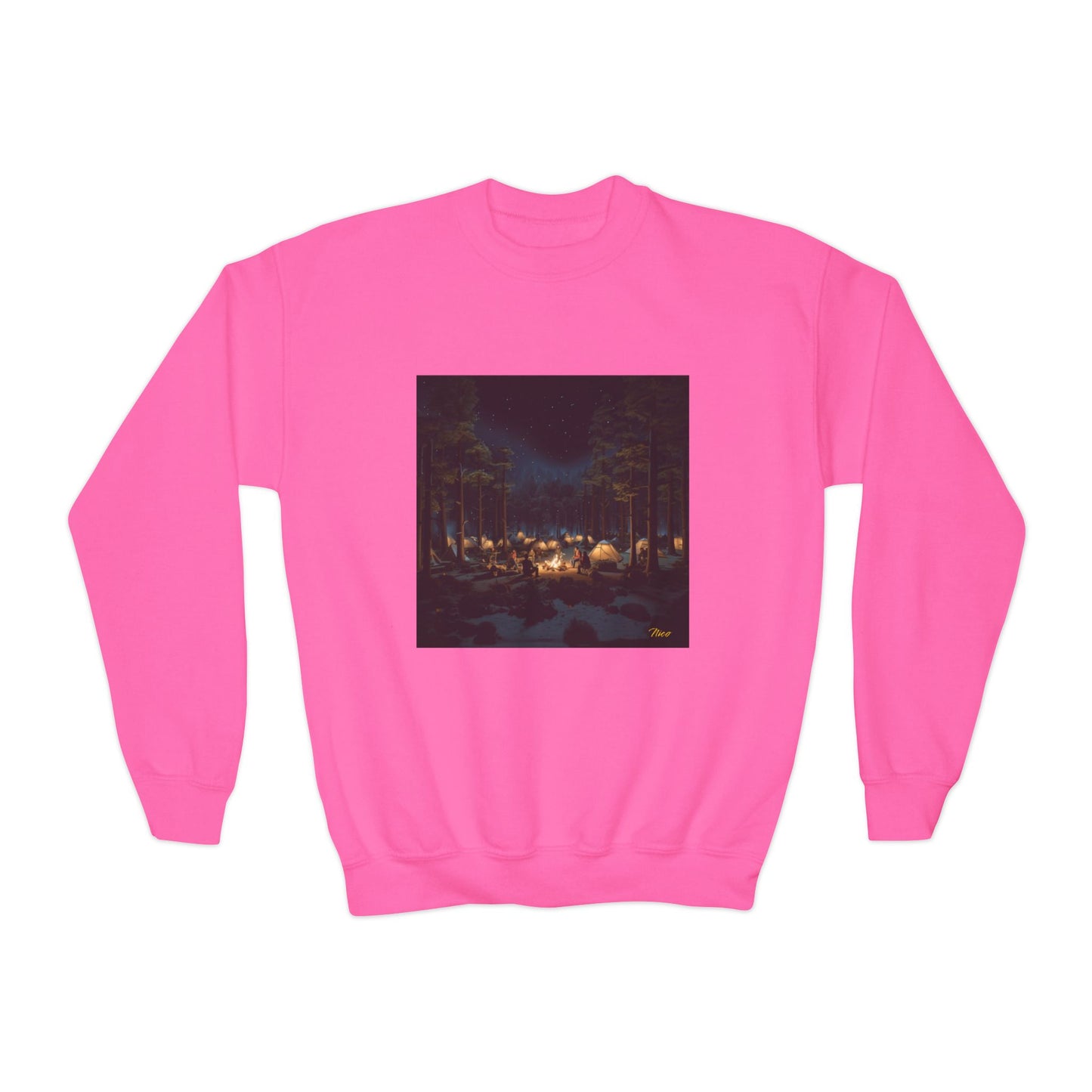 Under The Starry Skies Series Print #5 Youth Crewneck Sweatshirt