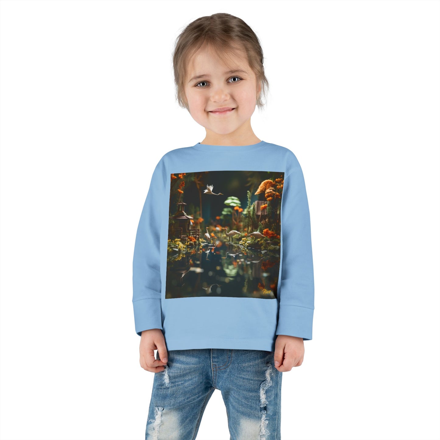 Born On A Bayou Series Print #6 Toddler Long Sleeve Tee