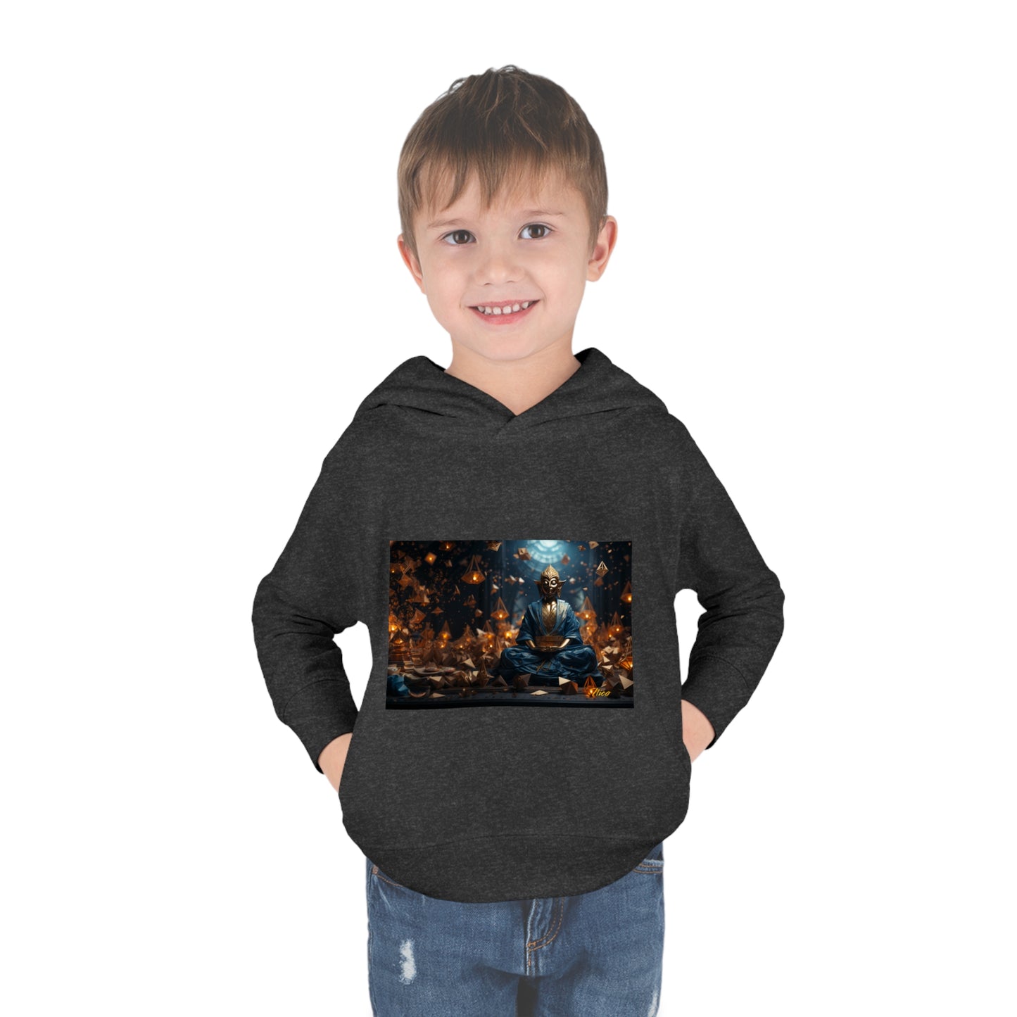 Ascending Buddah Series Print #1 Toddler Pullover Fleece Hoodie