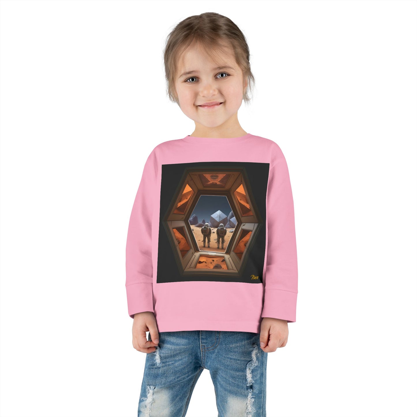 Elons' Dream Series Print #6 Toddler Long Sleeve Tee