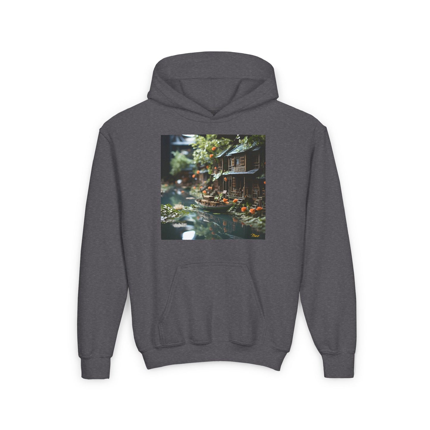 Born On A Bayou Series Print #9 Youth Heavy Blend Hooded Sweatshirt