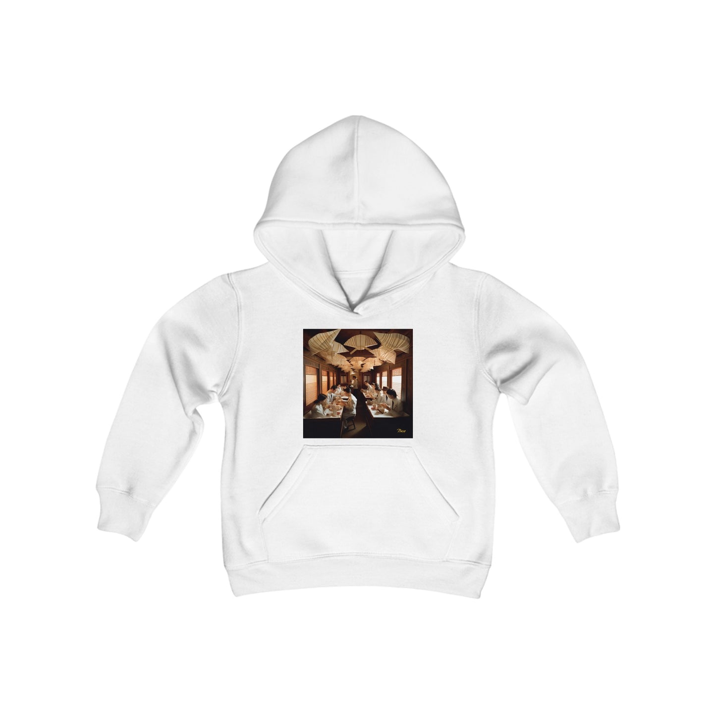 Orient Express Series Print #4 Youth Heavy Blend Hooded Sweatshirt