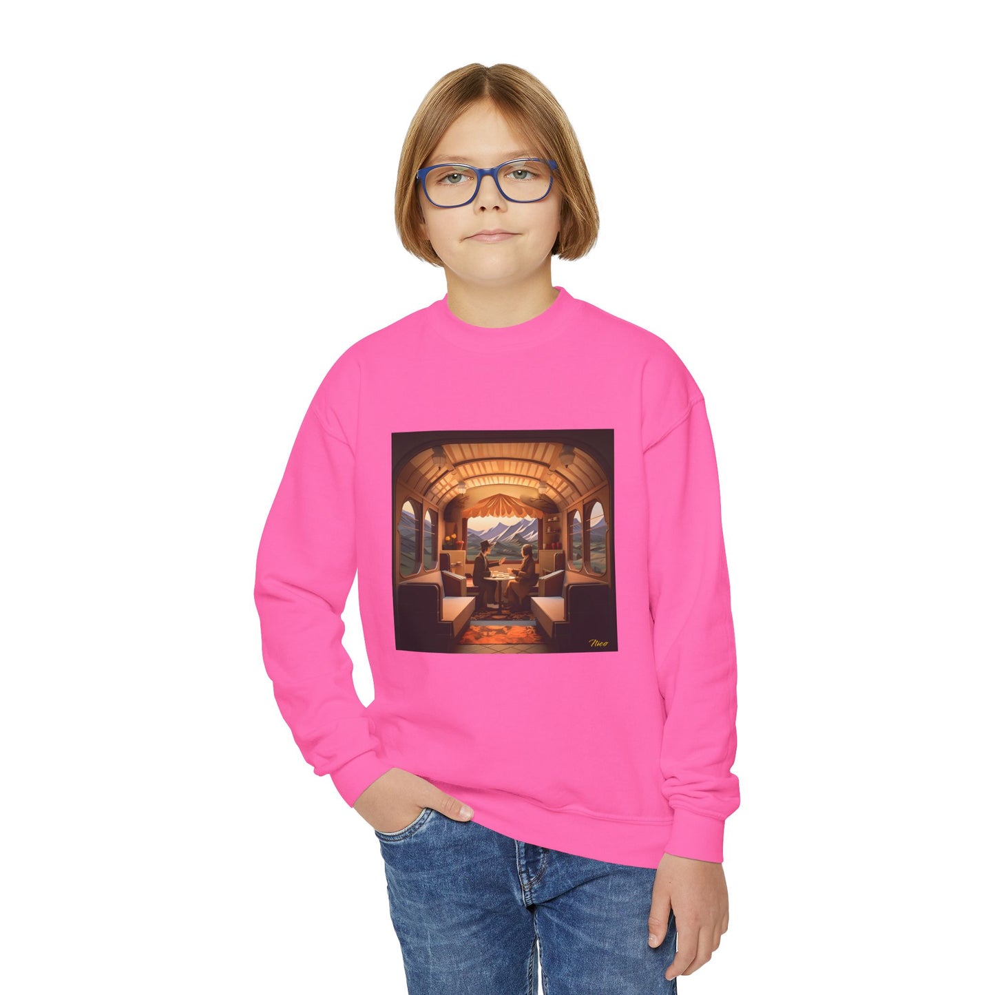 Orient Express Series Print #10 Youth Crewneck Sweatshirt