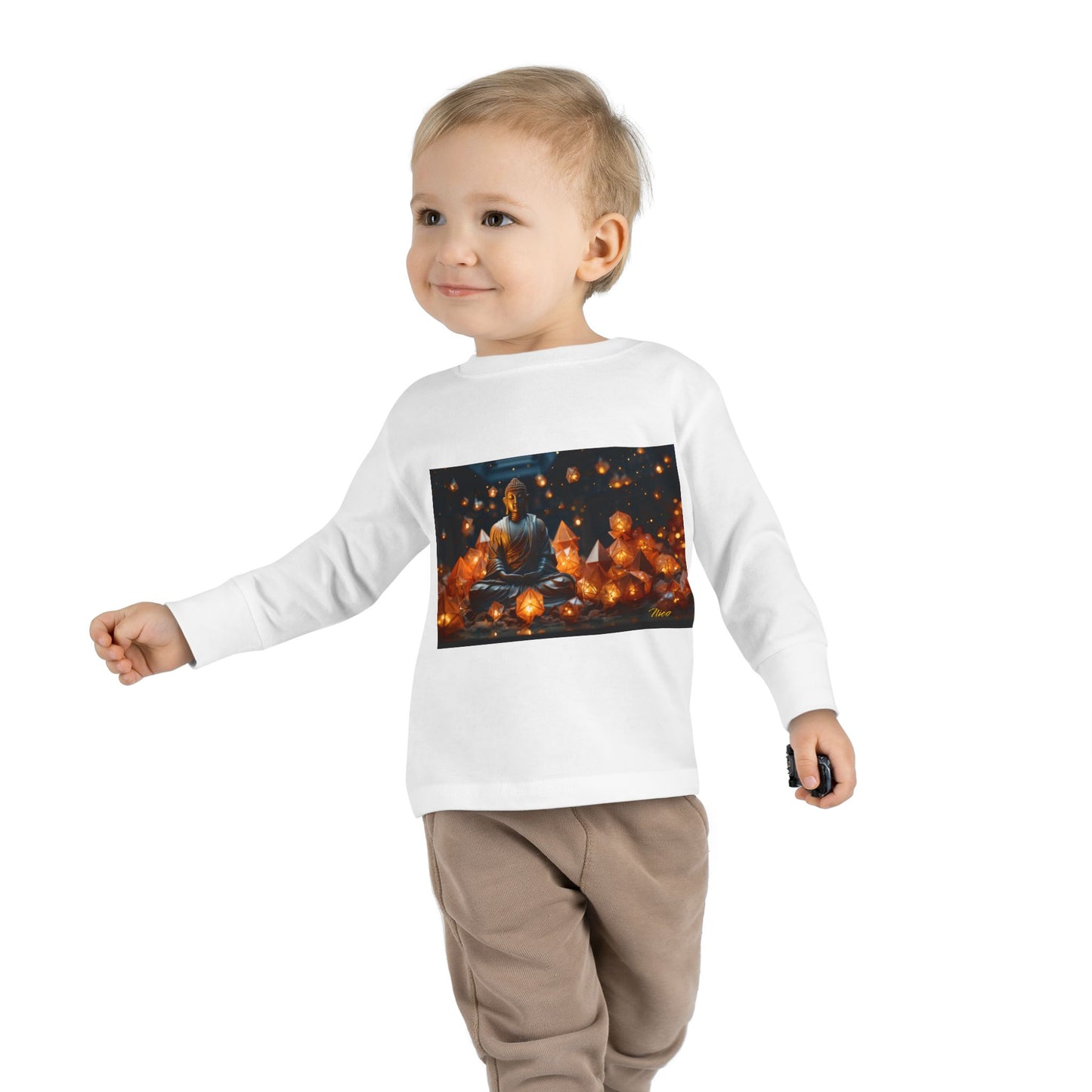 Ascending Buddha Series Print #9 Toddler Long Sleeve Tee