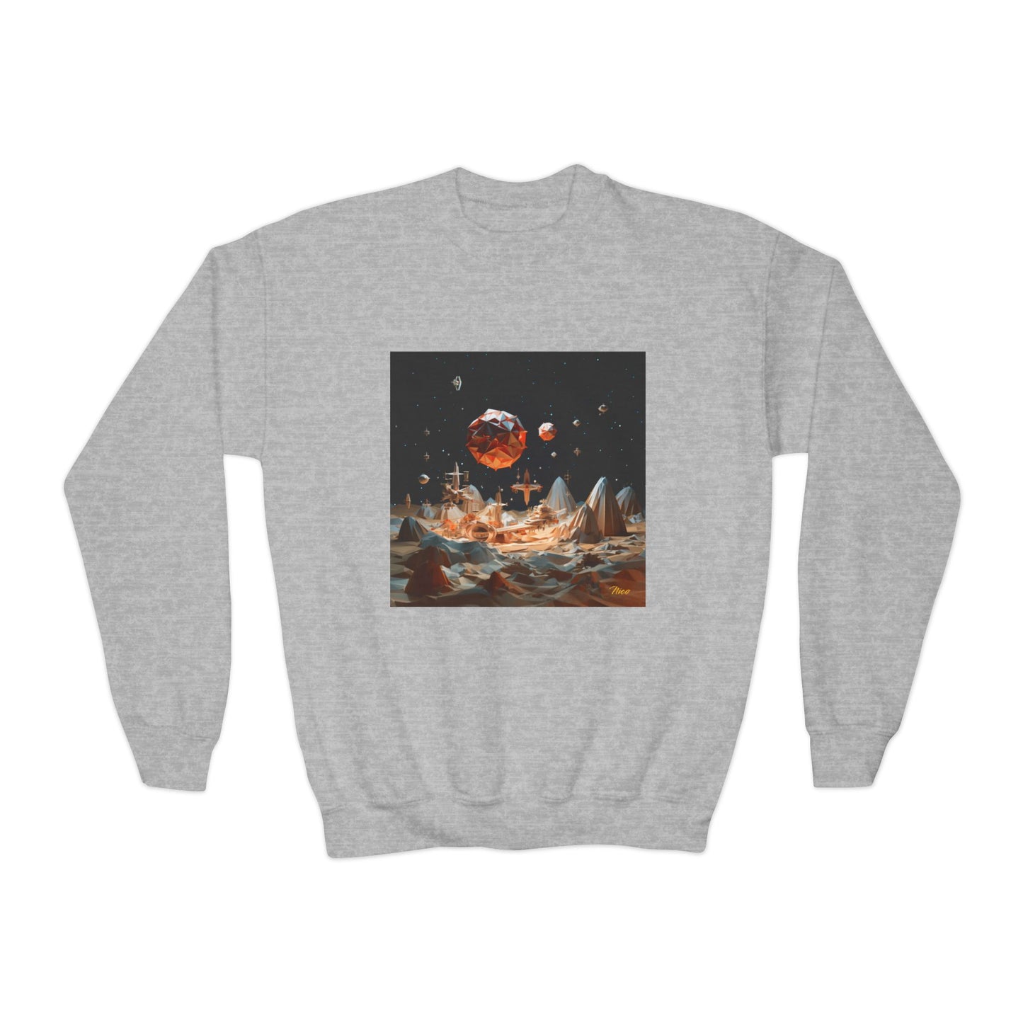 Elons' Dream Series Print #7 Youth Crewneck Sweatshirt