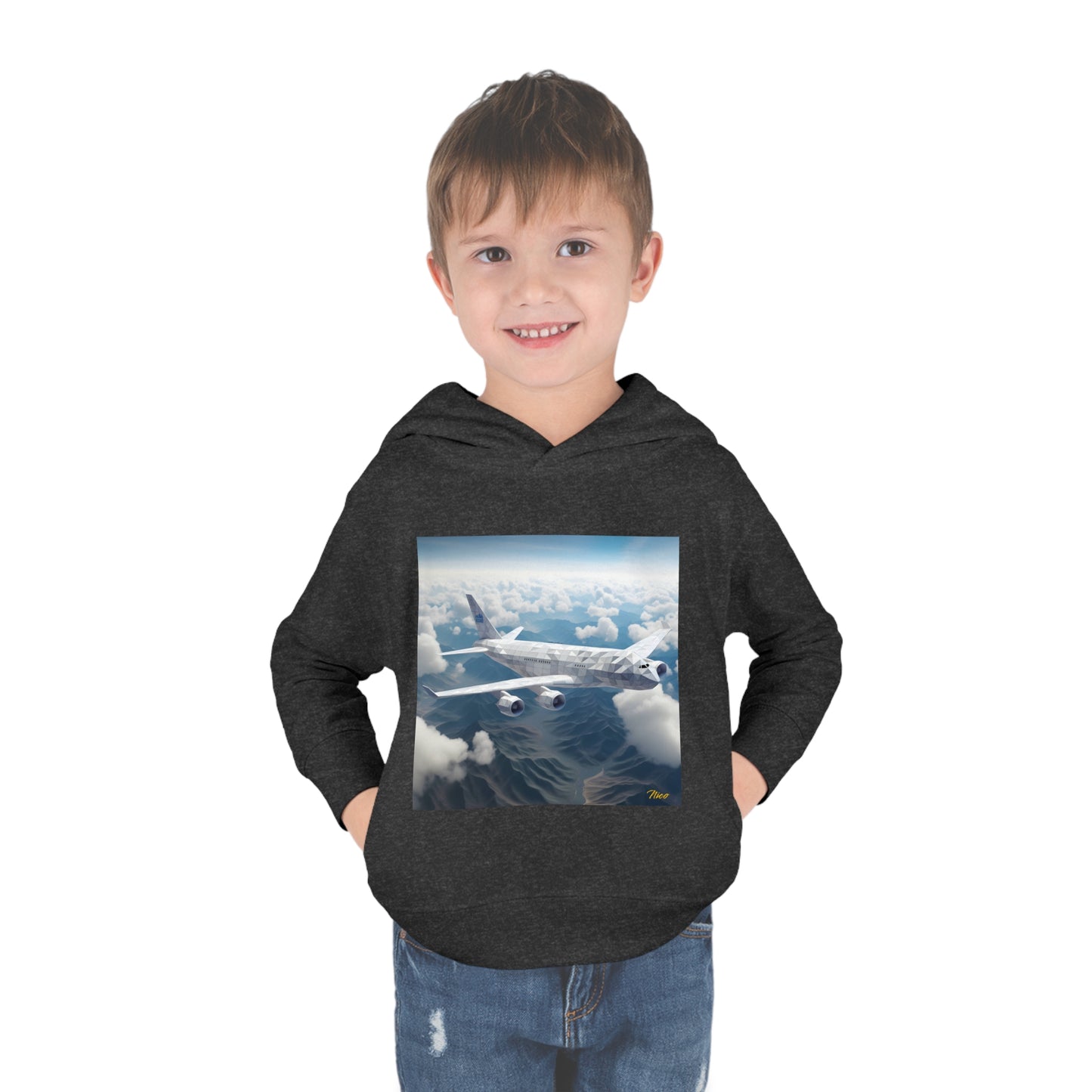 Frequent Flyer Miles Series Print #7 Toddler Pullover Fleece Hoodie