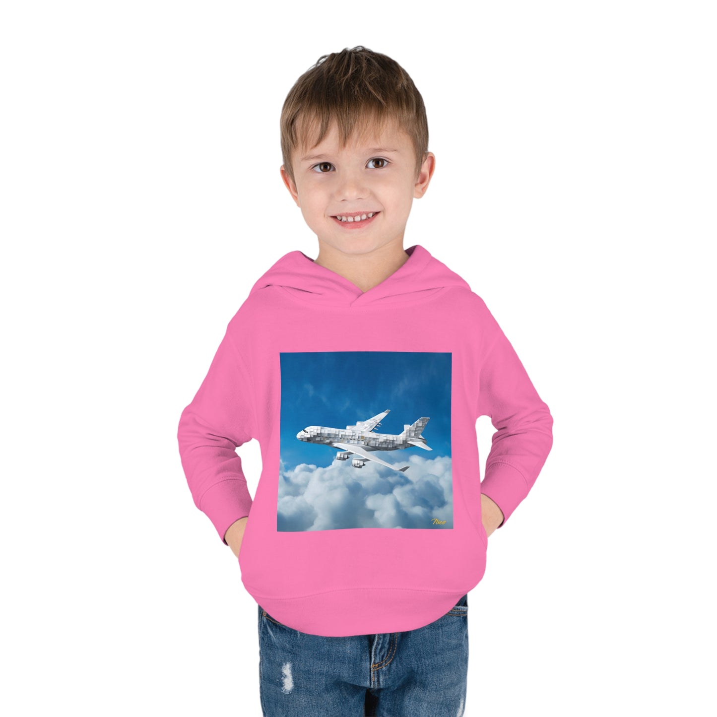 Frequent Flyer Miles Series Print #5 Toddler Pullover Fleece Hoodie