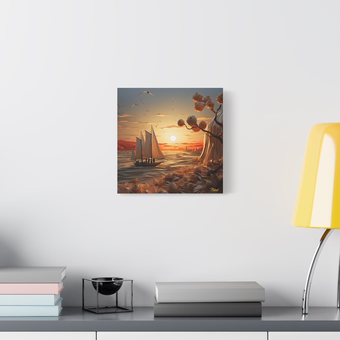 Into The Sunset Series Print #10 - Streched Matte Canvas Print, 1.25" Thick