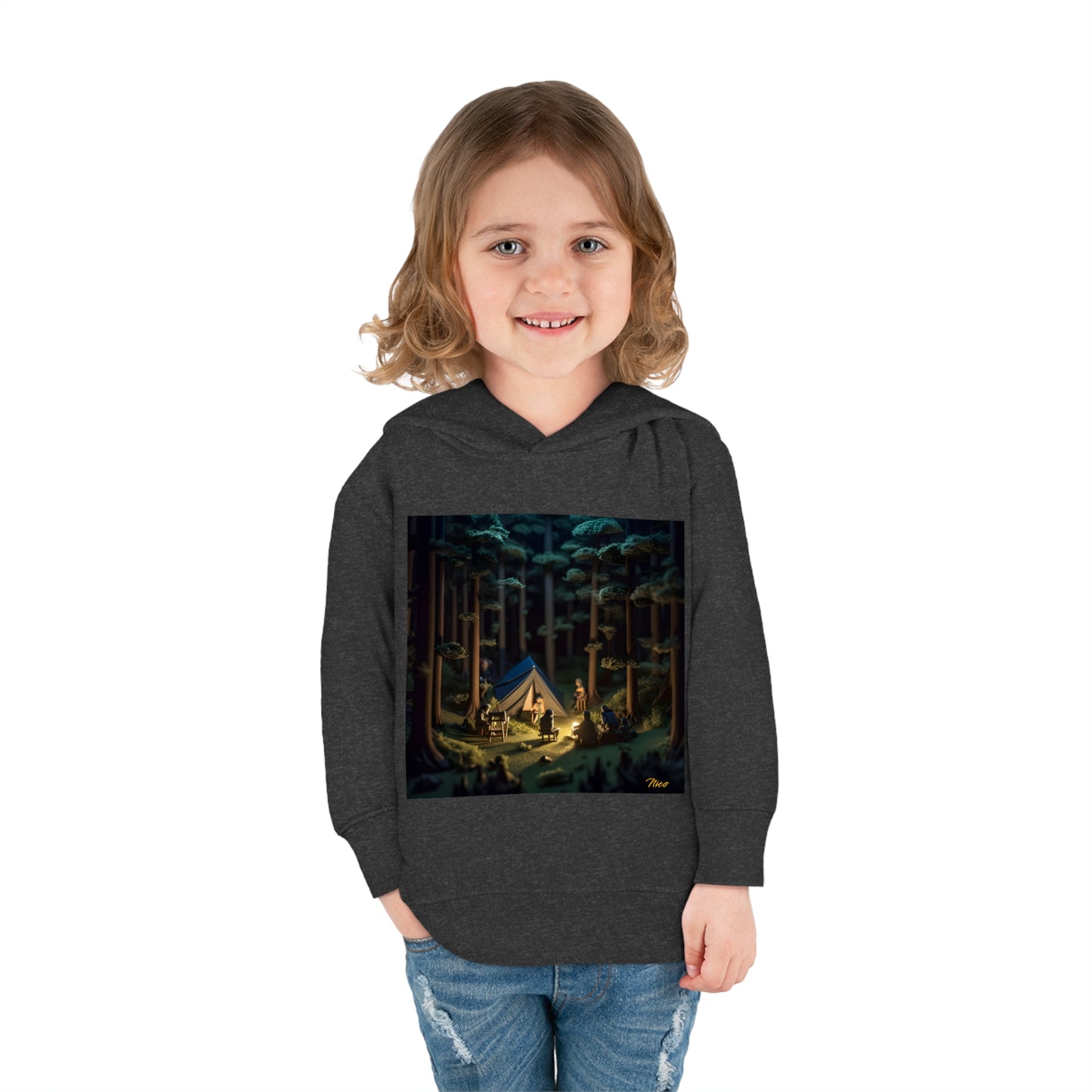 Under The Starry Skies Series Print #6 Toddler Pullover Fleece Hoodie