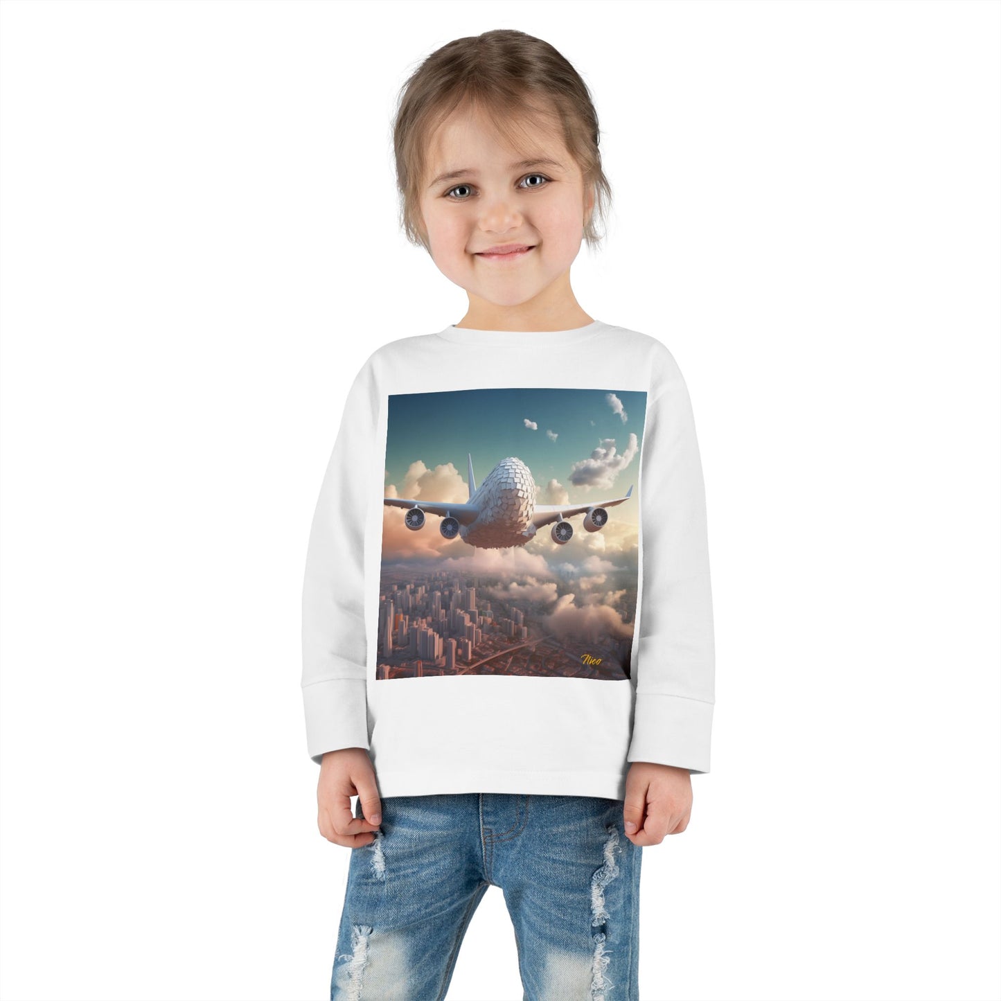 Big Ol' Jet Airliner Series Print #1 Toddler Long Sleeve Tee