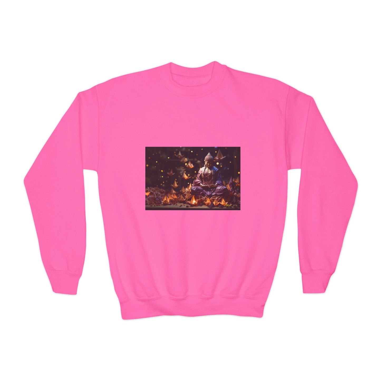 Ascending Buddah Series Print #6 Youth Crewneck Sweatshirt