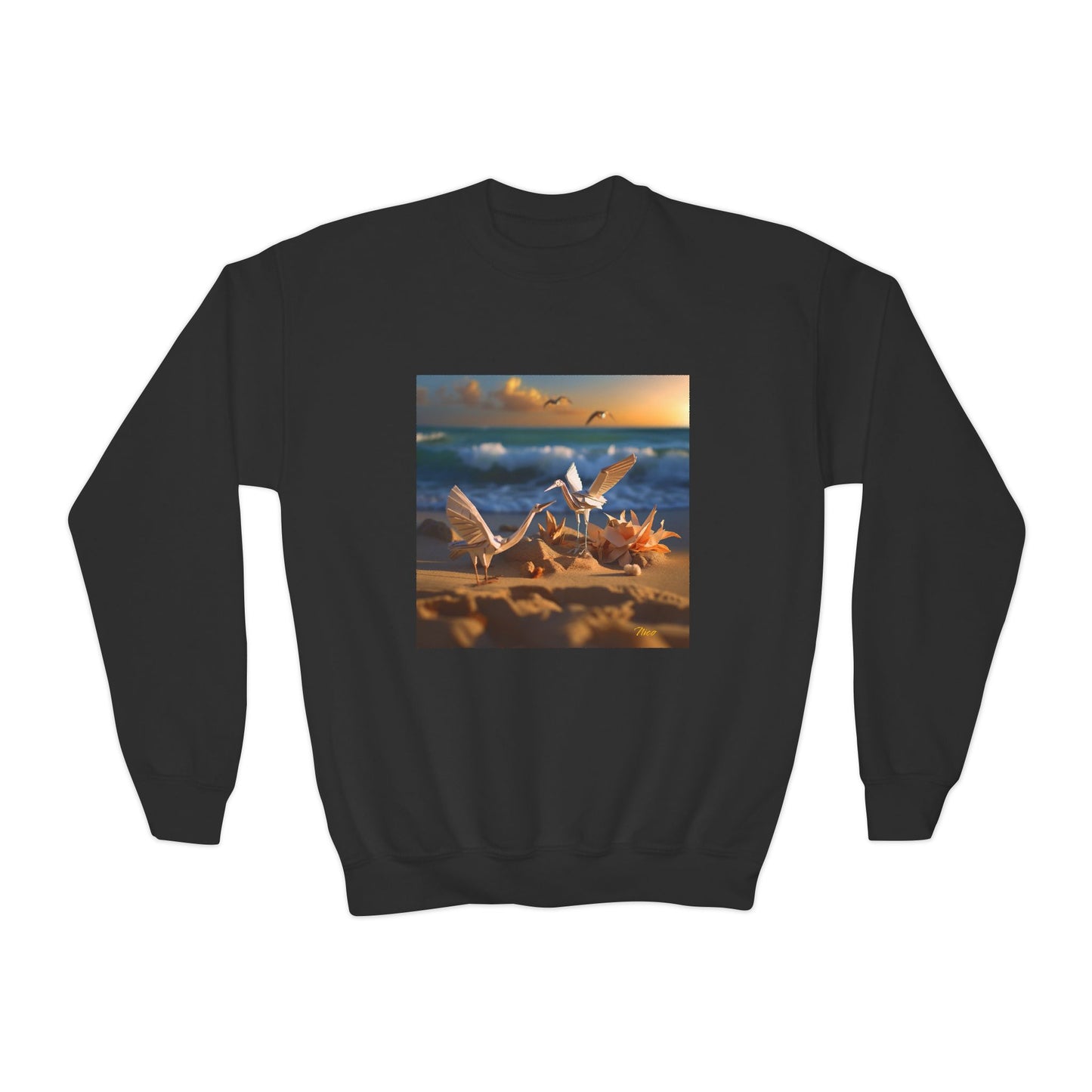 By The Seaside Series Print #3 Youth Crewneck Sweatshirt