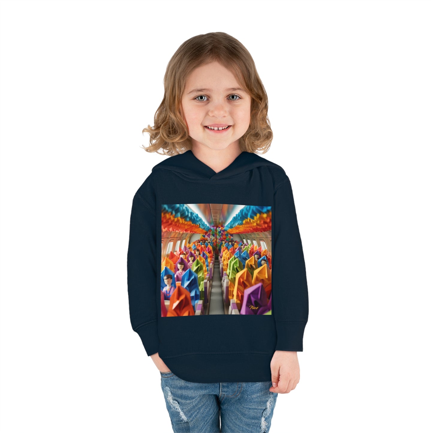 Frequent Flyer Miles Series Print #8 Toddler Pullover Fleece Hoodie