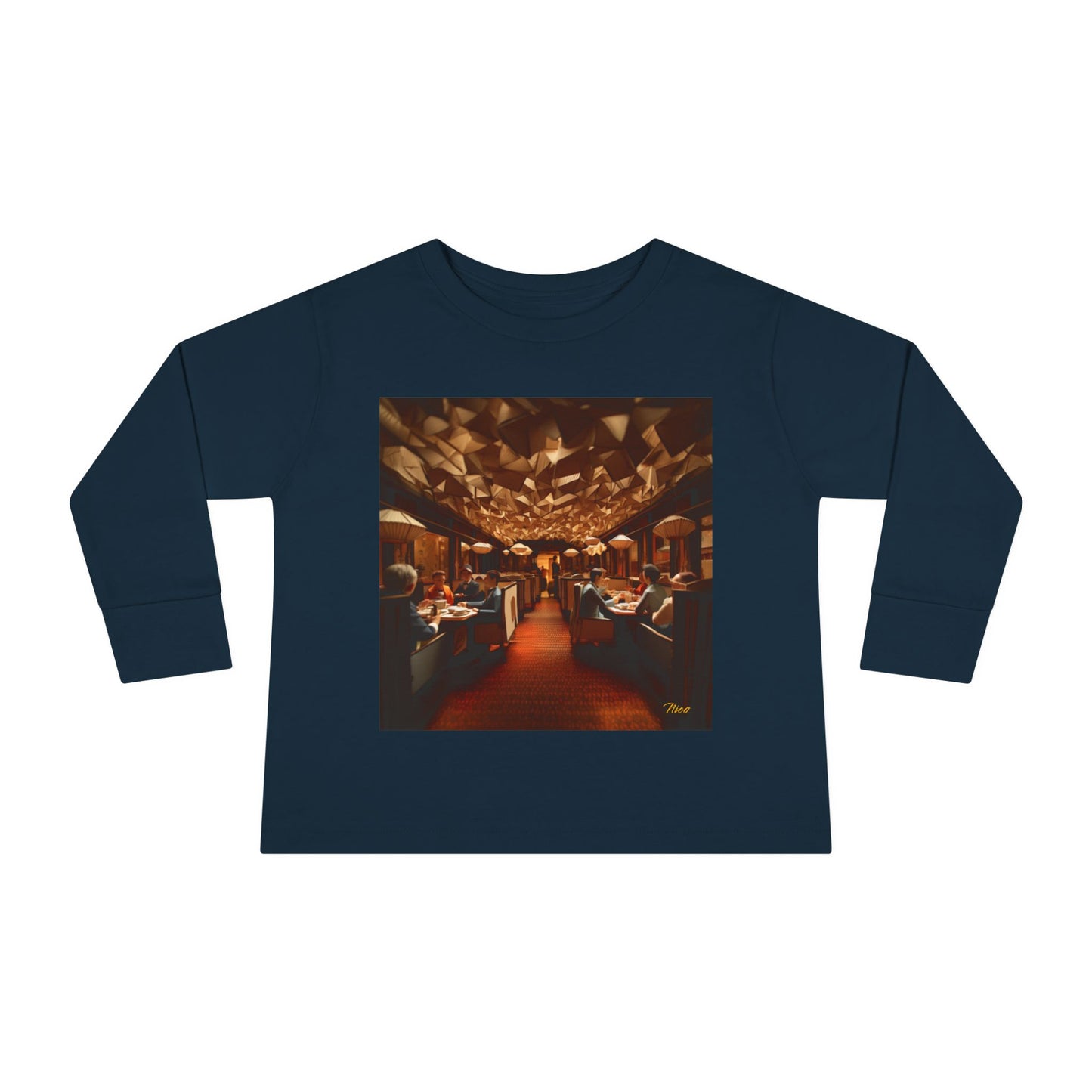 Orient Express Series Print #2 Toddler Long Sleeve Tee