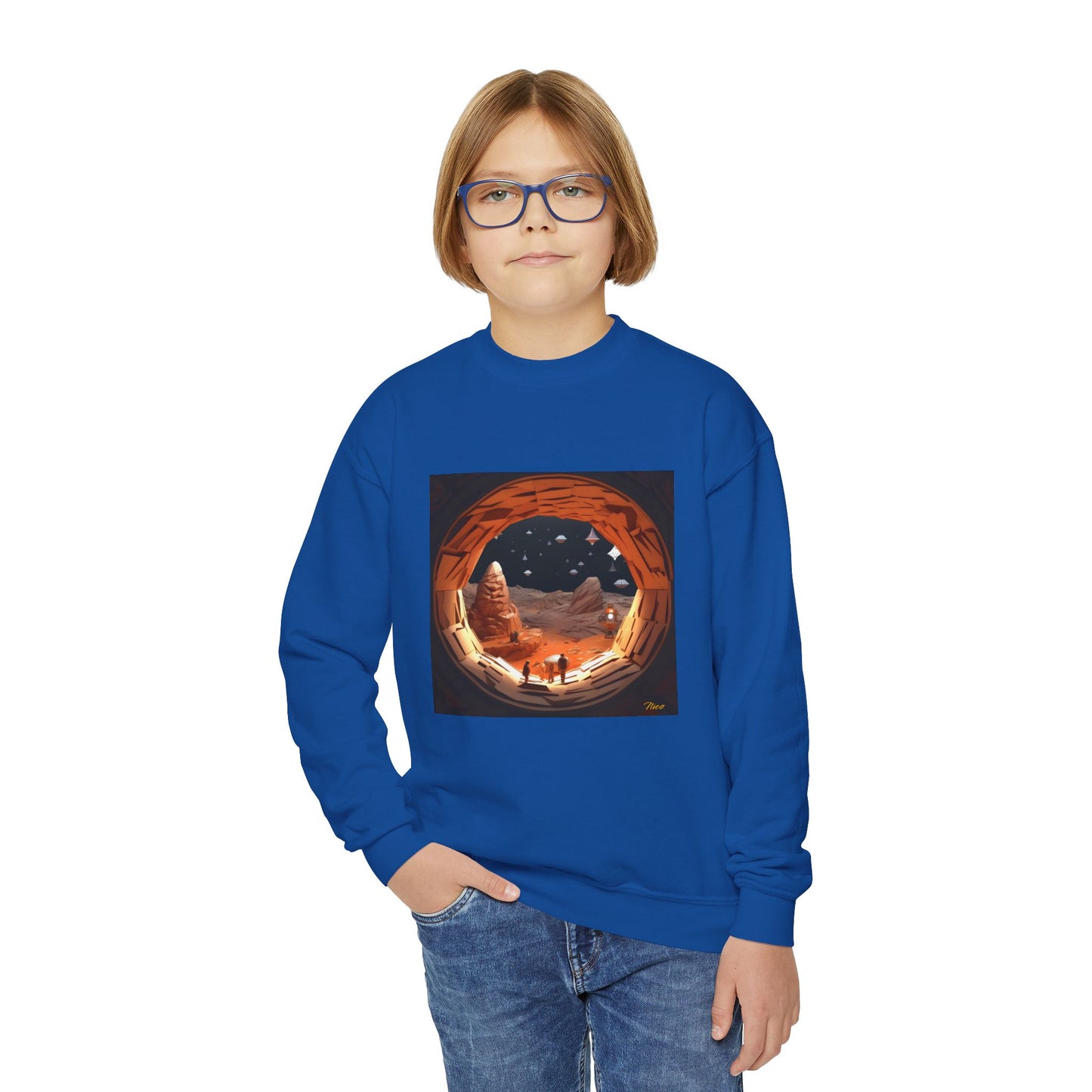 Elons' Dream Series Print #4 Youth Crewneck Sweatshirt