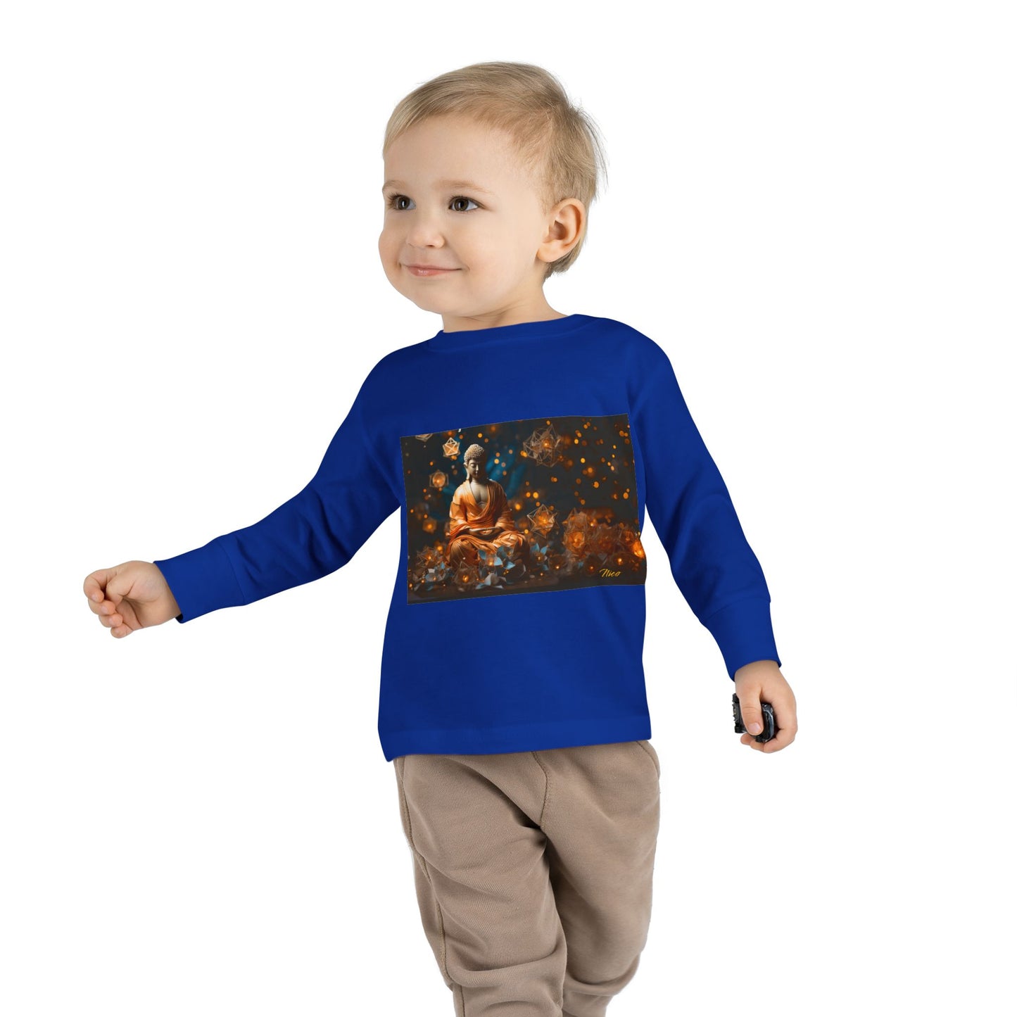 Ascending Buddha Series Print #8 Toddler Long Sleeve Tee