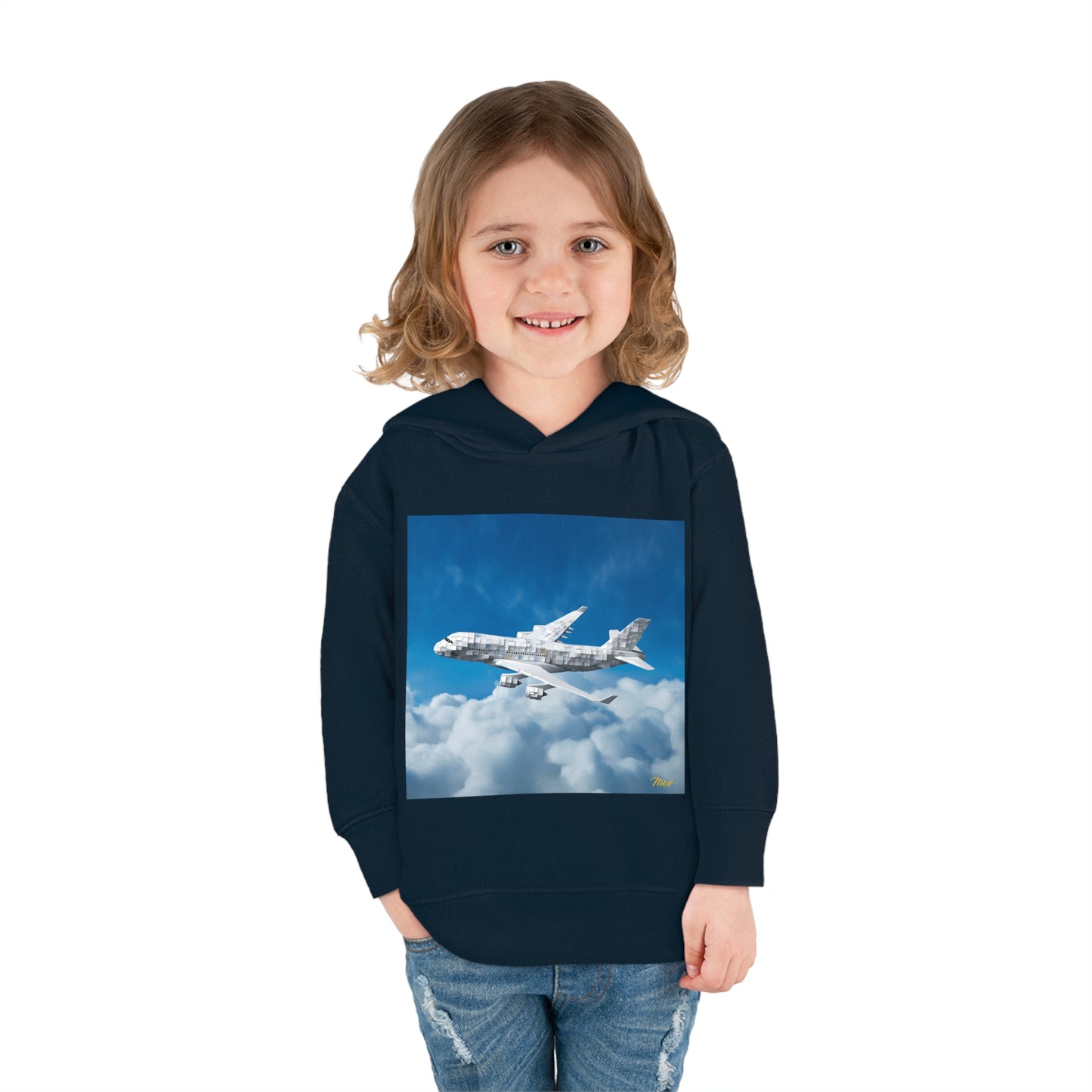 Frequent Flyer Miles Series Print #5 Toddler Pullover Fleece Hoodie