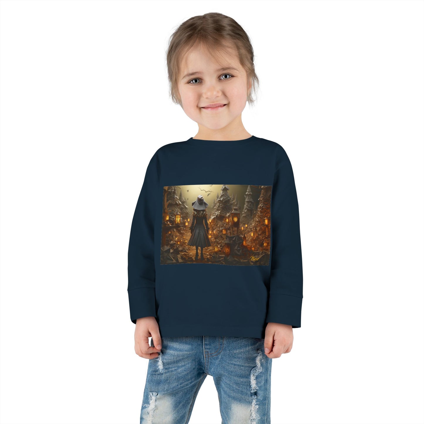 Halloween 2024 Series Print #3 Toddler Long Sleeve Tee