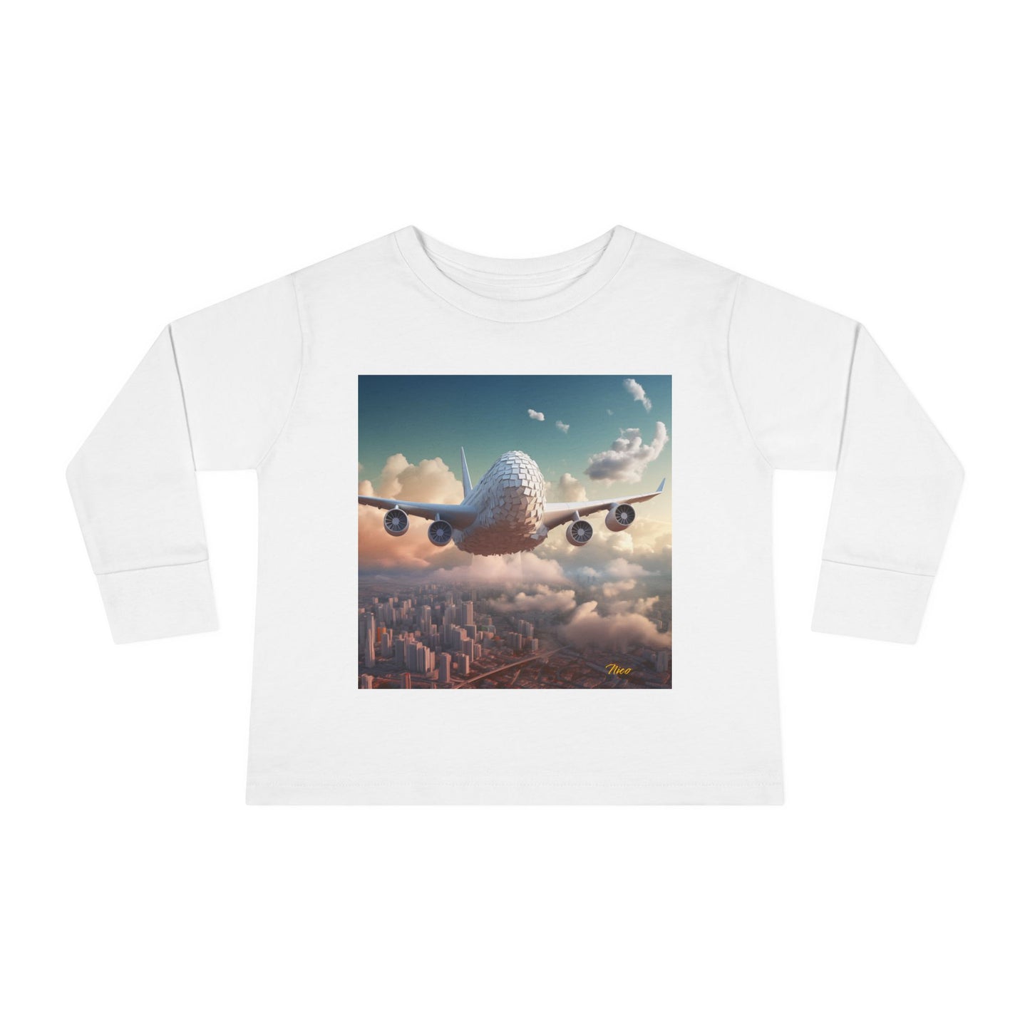 Big Ol' Jet Airliner Series Print #1 Toddler Long Sleeve Tee