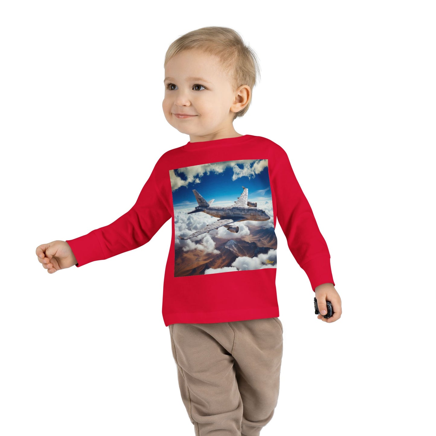 Big Ol' Jet Airliner Series Print #9 Toddler Long Sleeve Tee