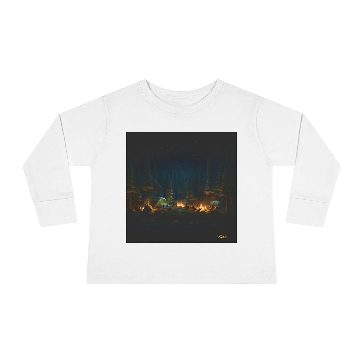 Under The Starry Skies Series Print #2 Toddler Long Sleeve Tee