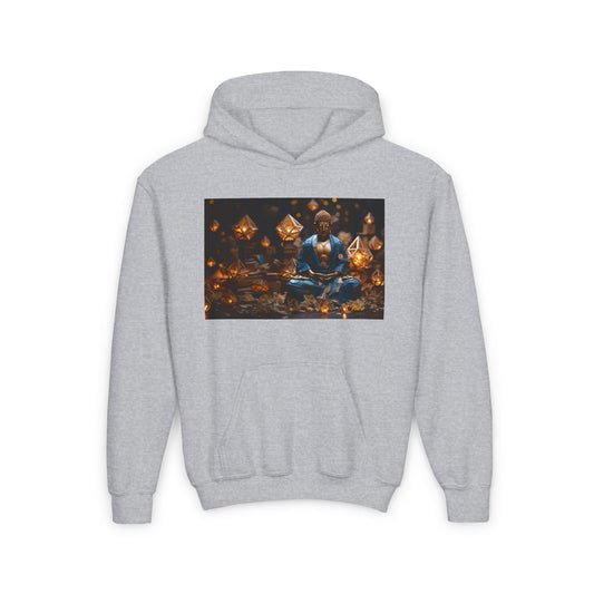 Ascending Buddah Series Print #3 Youth Heavy Blend Hooded Sweatshirt