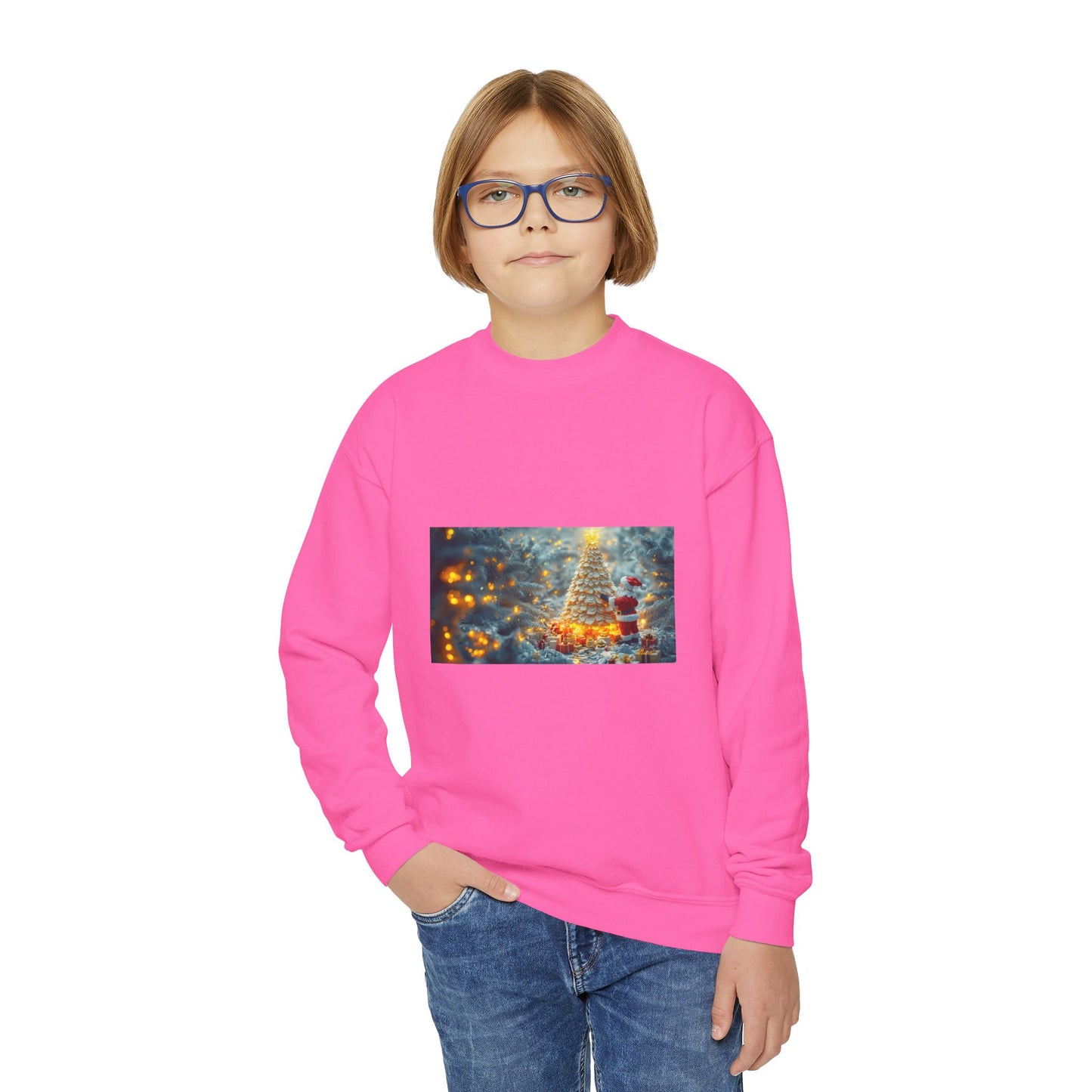 Chirstmas 2024 Series Print #10 Youth Crewneck Sweatshirt