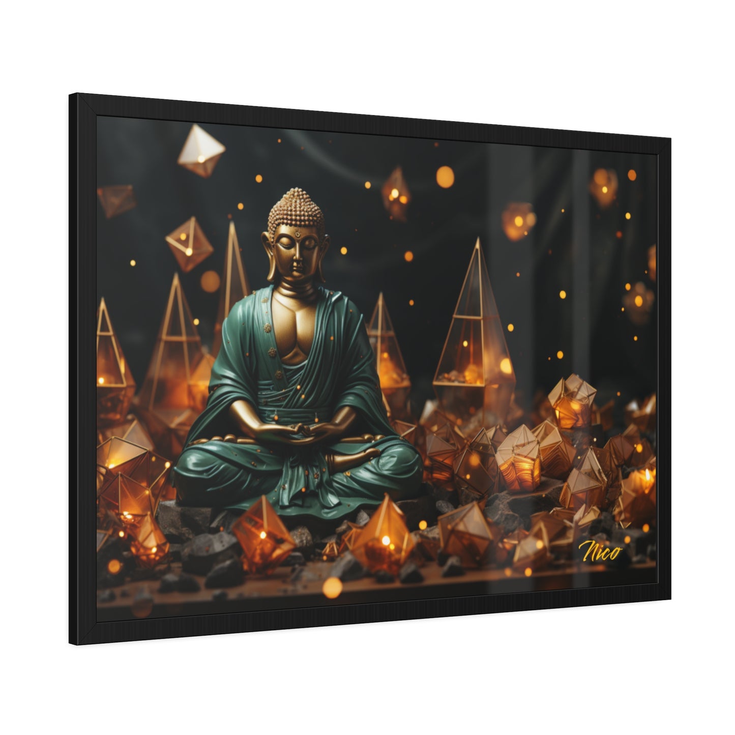 Ascending Buddha Series Print #4 - Framed Fine Art Paper Print