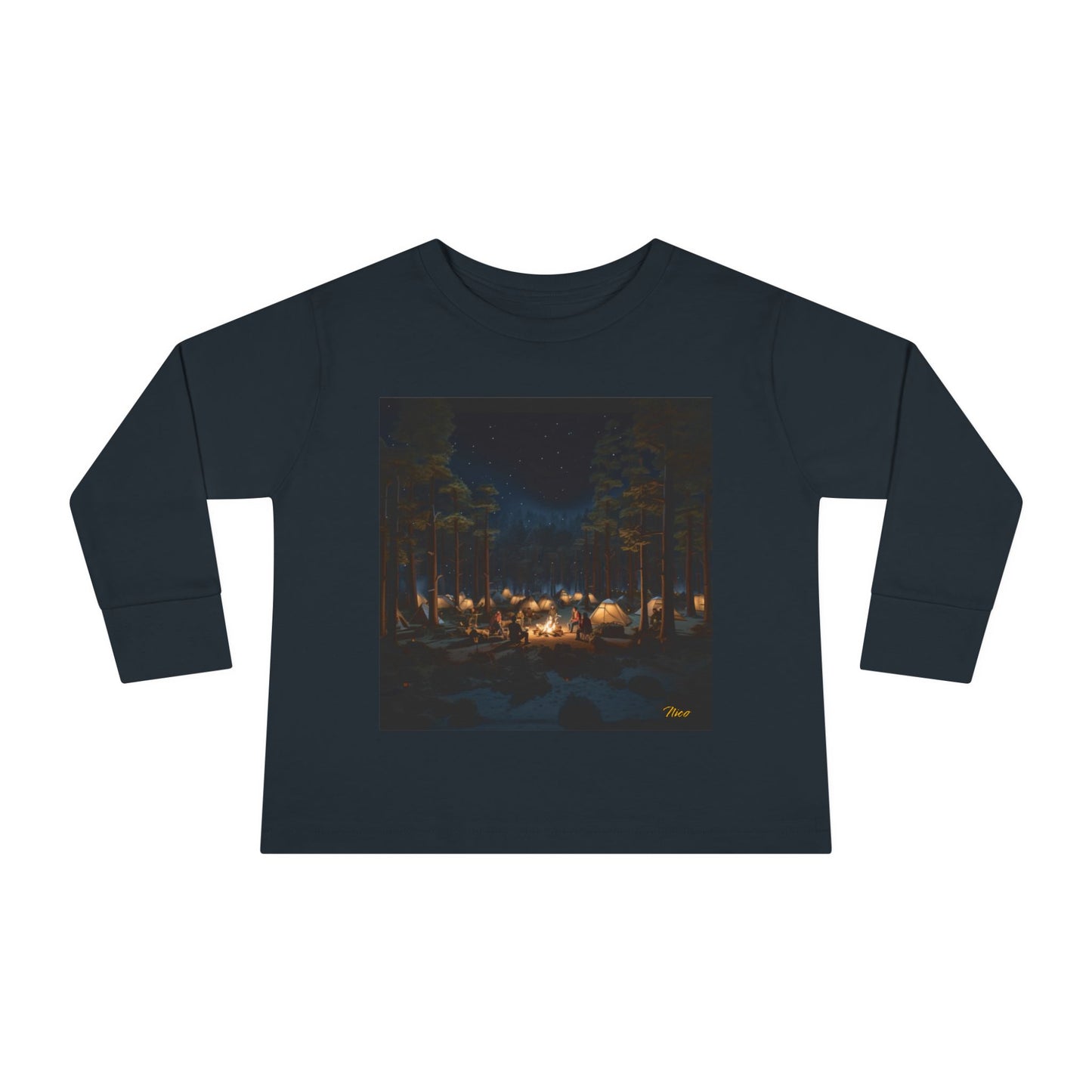 Under The Starry Skies Series Print #5 Toddler Long Sleeve Tee