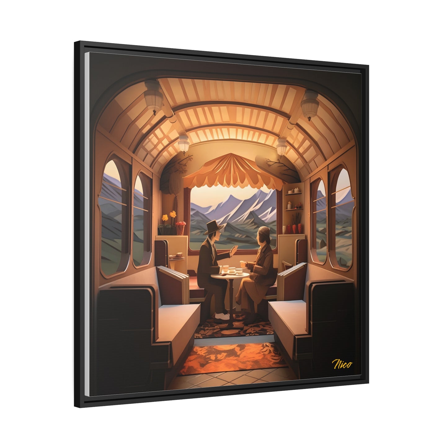 Orient Express Series Print #10 - Black Framed Canvas Print