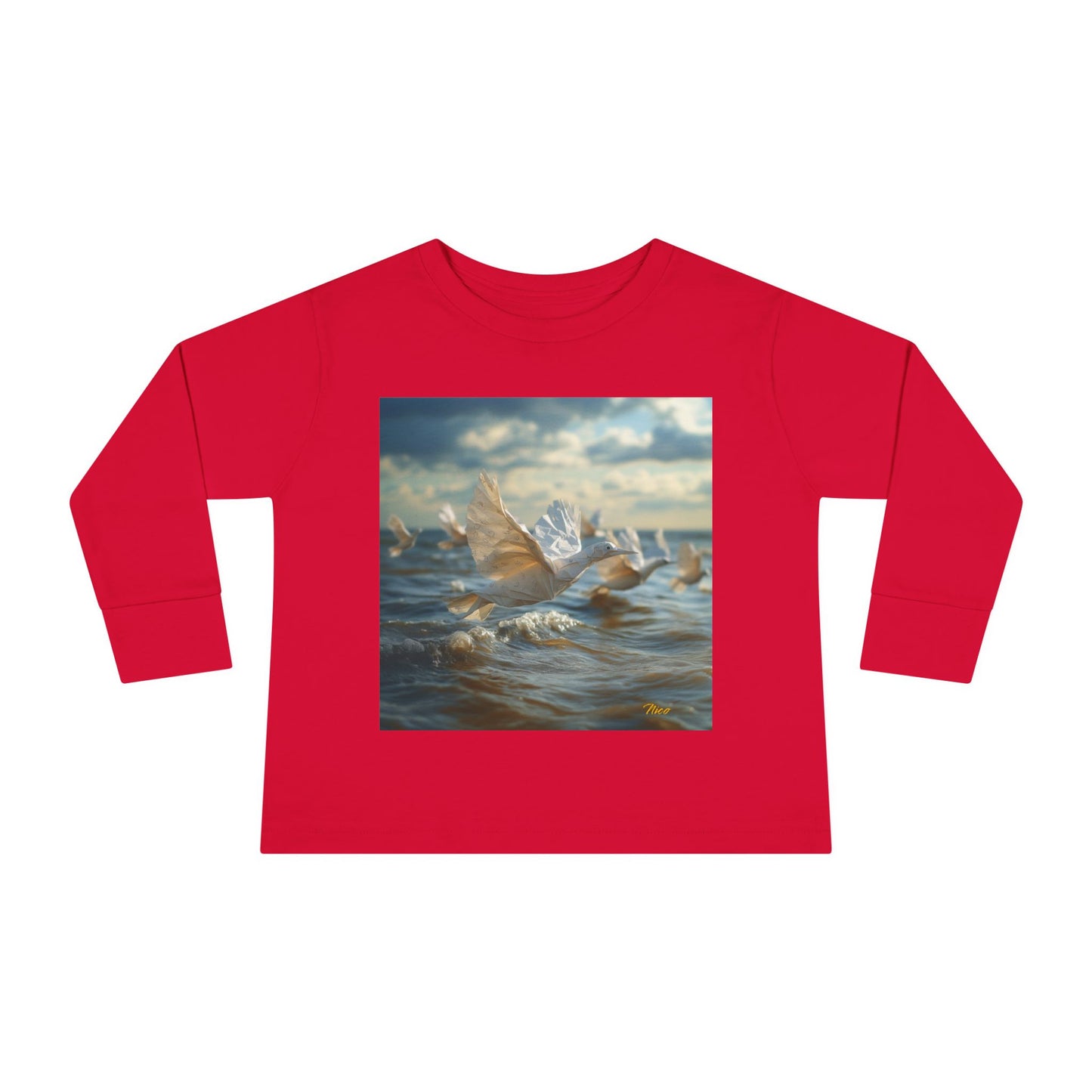 By The Seaside Series Print #8 Toddler Long Sleeve Tee