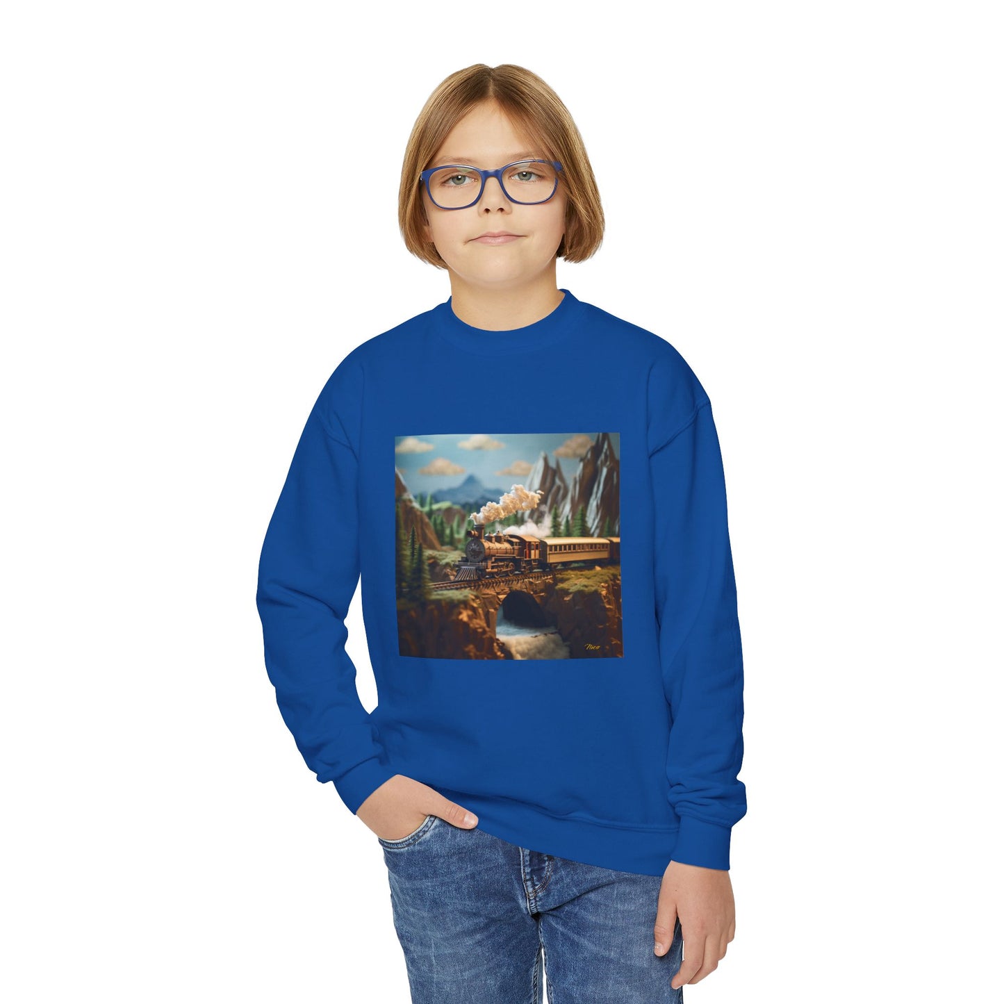 Orient Express Series Print #5 Youth Crewneck Sweatshirt