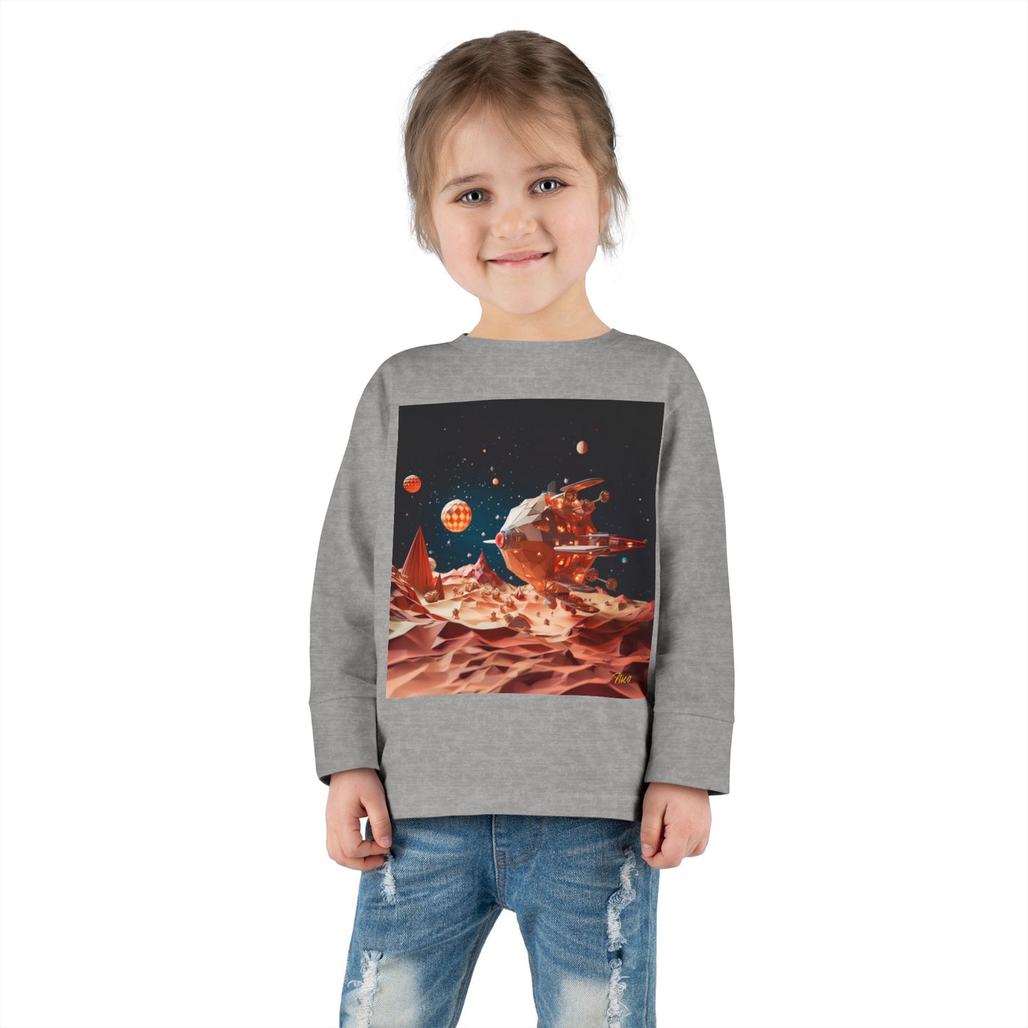 Elons' Dream Series Print #5 Toddler Long Sleeve Tee