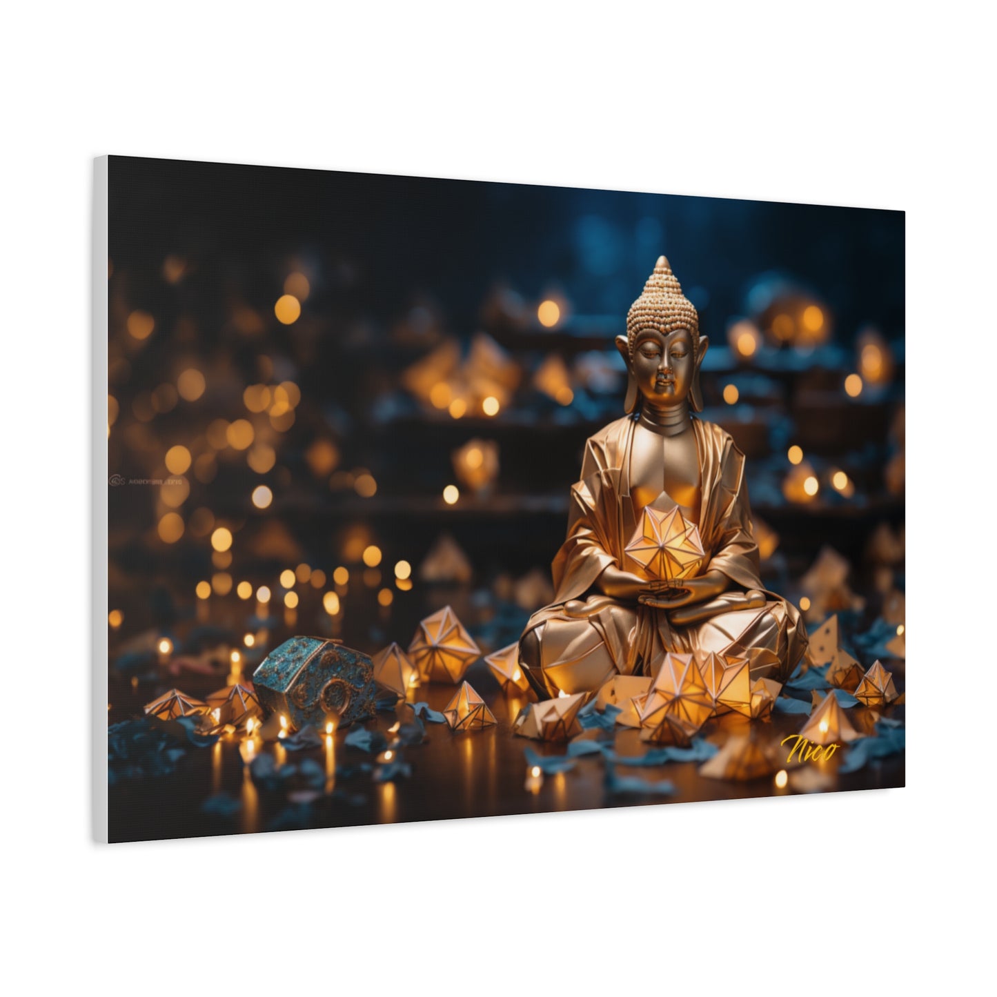 Ascending Buddha Series Print #9 - Streched Matte Canvas Print, 1.25" Thick