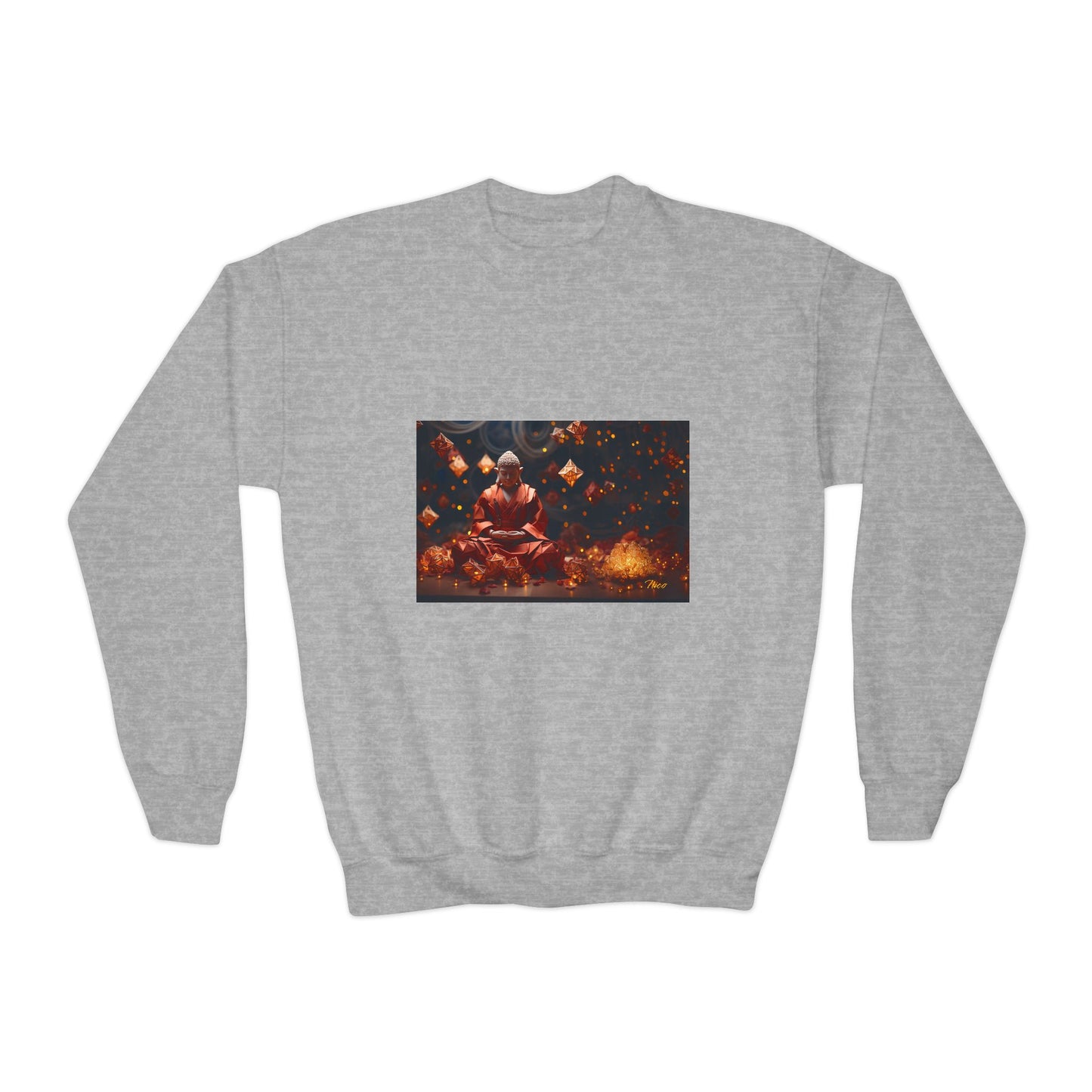 Ascending Buddah Series Print #7 Youth Crewneck Sweatshirt