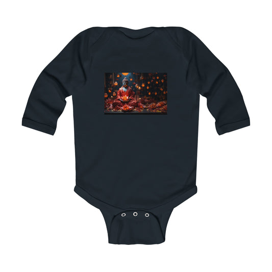 Ascending Buddah Series Print #2 Infant Long Sleeve Bodysuit