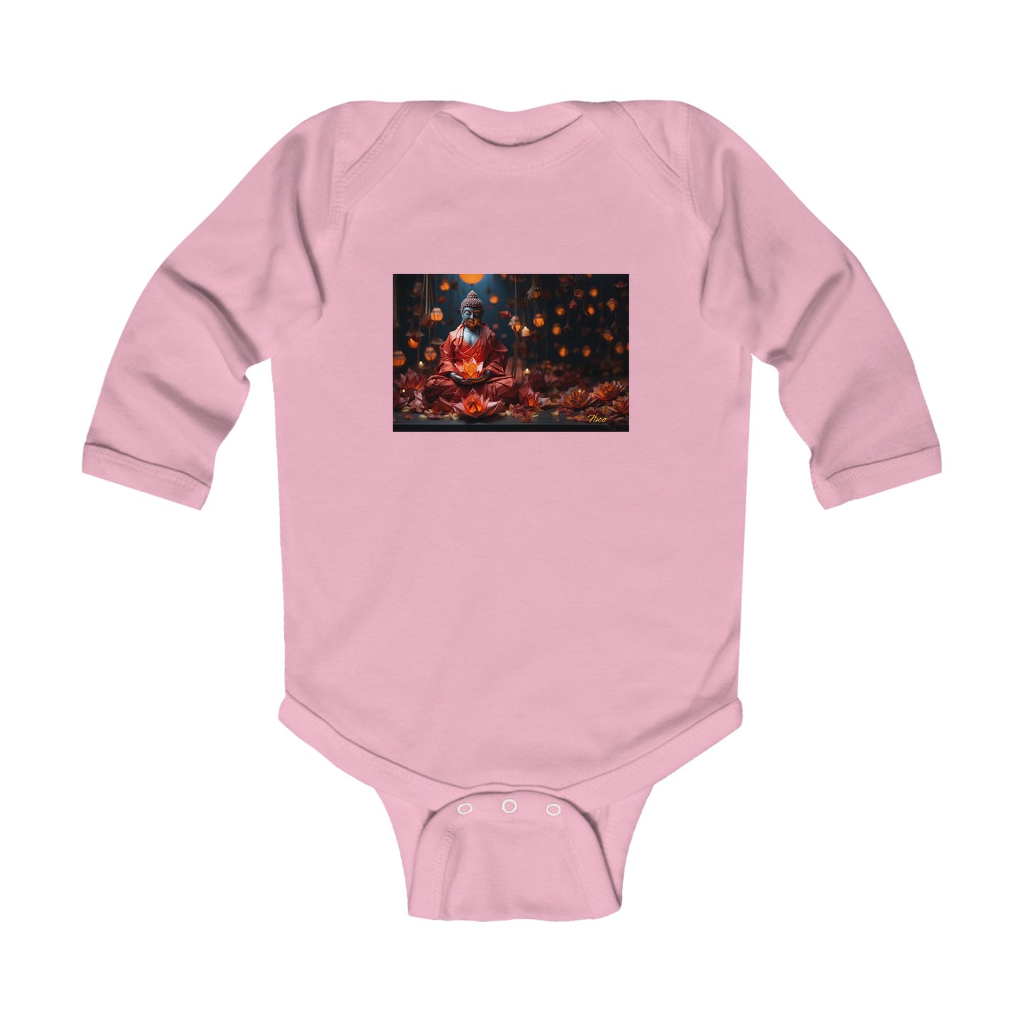 Ascending Buddah Series Print #2 Infant Long Sleeve Bodysuit