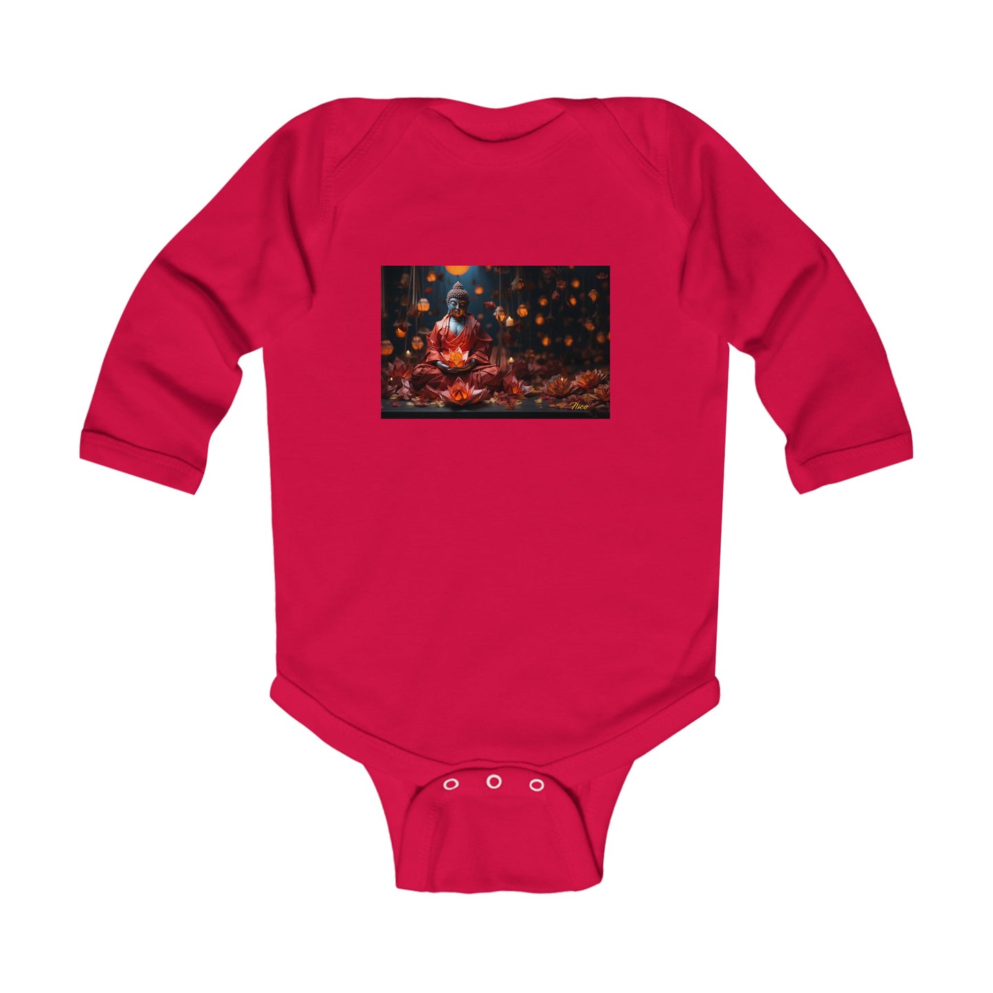 Ascending Buddah Series Print #2 Infant Long Sleeve Bodysuit