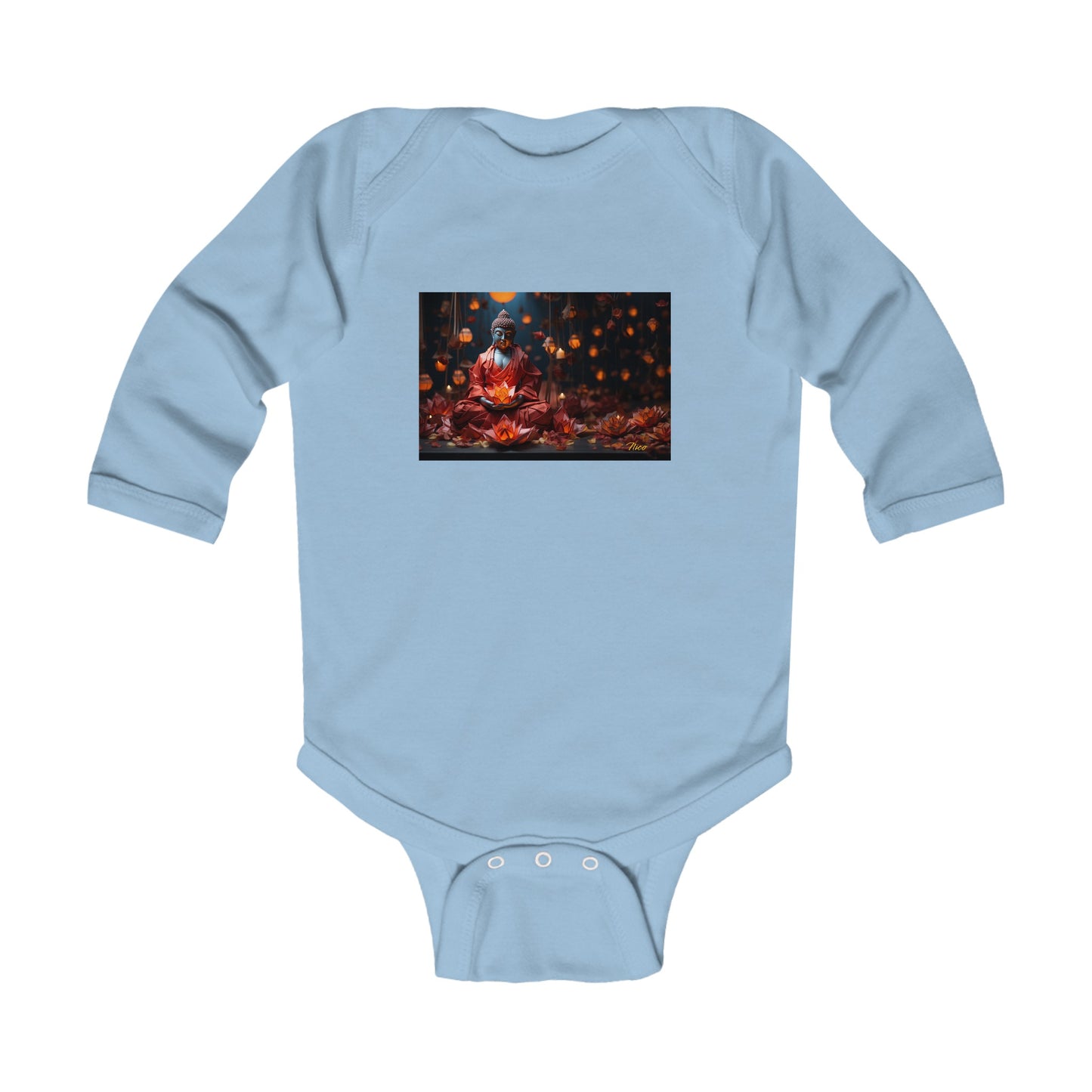 Ascending Buddah Series Print #2 Infant Long Sleeve Bodysuit