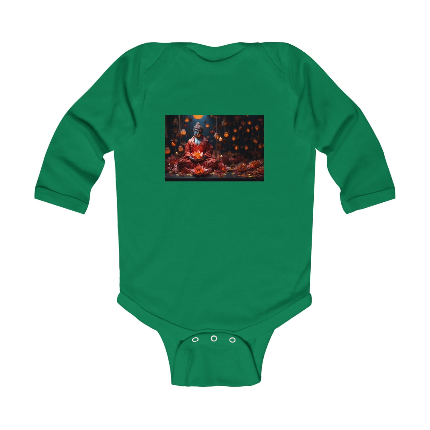 Ascending Buddah Series Print #2 Infant Long Sleeve Bodysuit