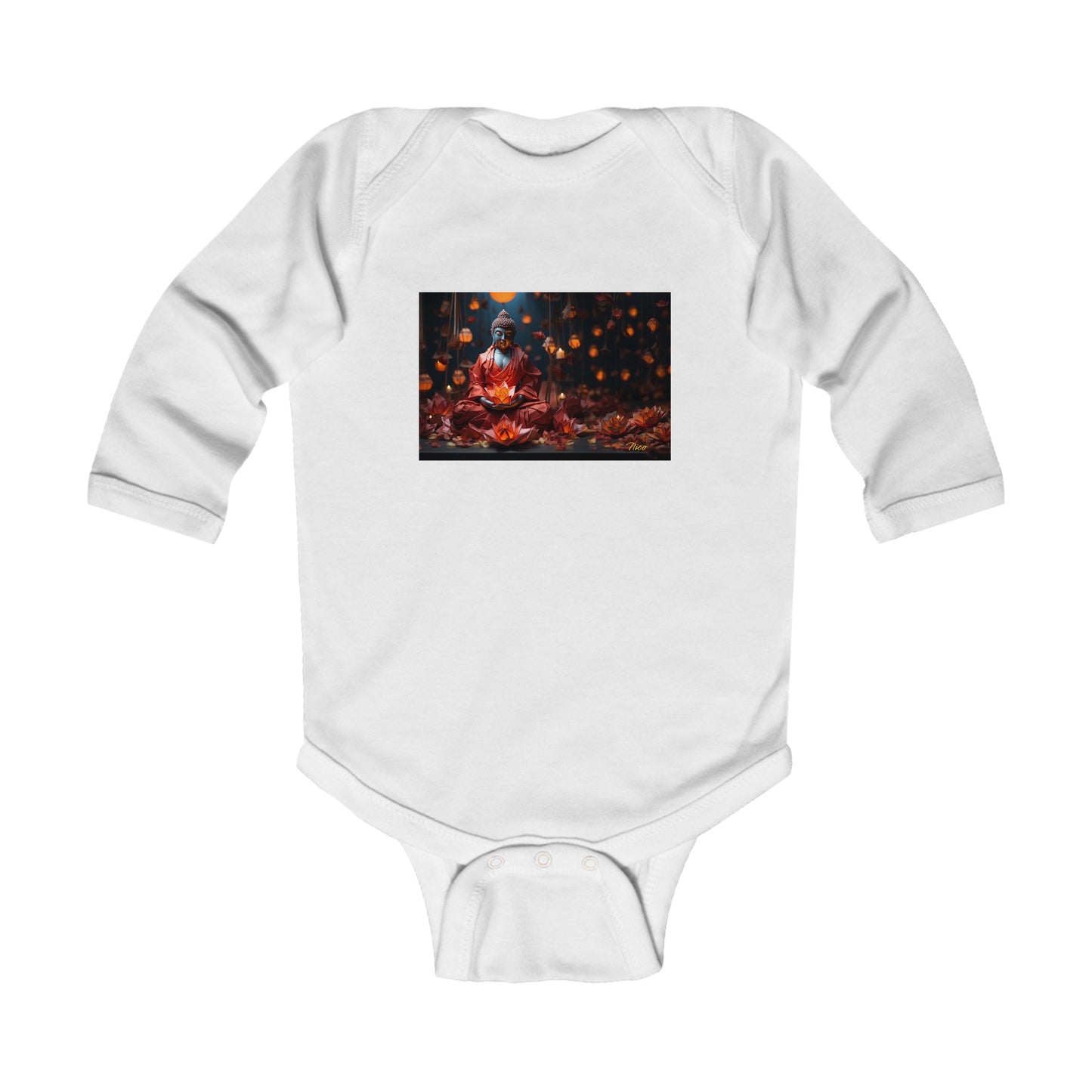 Ascending Buddah Series Print #2 Infant Long Sleeve Bodysuit