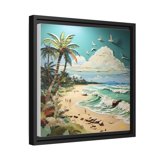 By The Seaside Series Print #2 - Black Framed Canvas Print