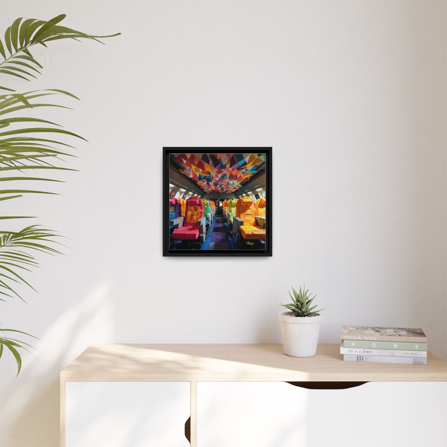 Frequent Flyer Miles Series Print #4 - Black Framed Canvas Print