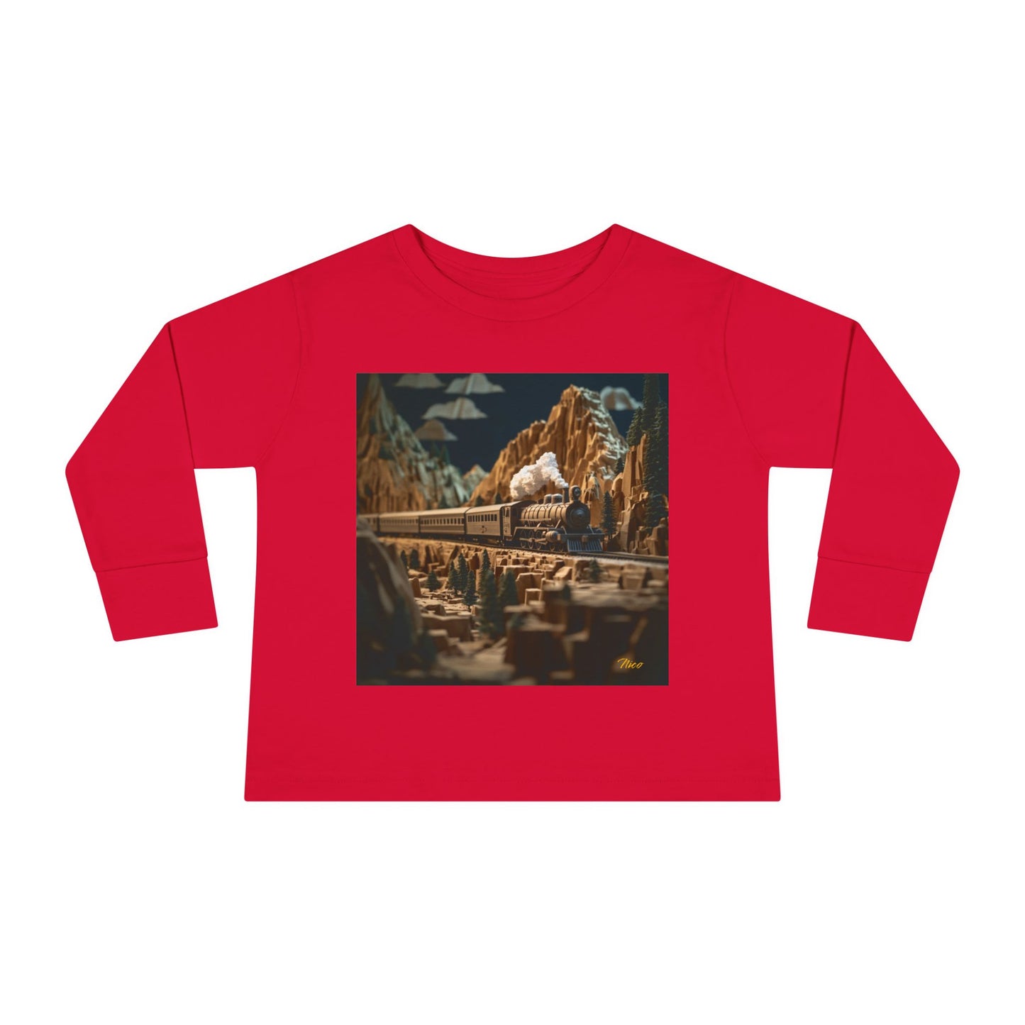 Orient Express Series Print #9 Toddler Long Sleeve Tee